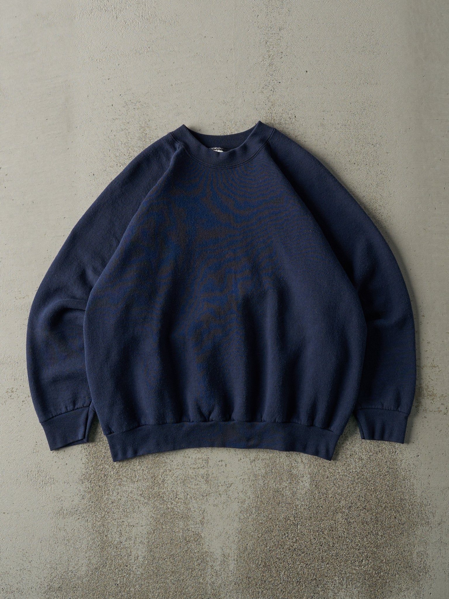Vintage 80s Navy Blue Blank Crewneck (M)