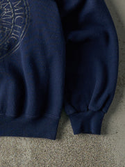 Vintage 90s Navy Blue University of Michigan Crewneck (M)