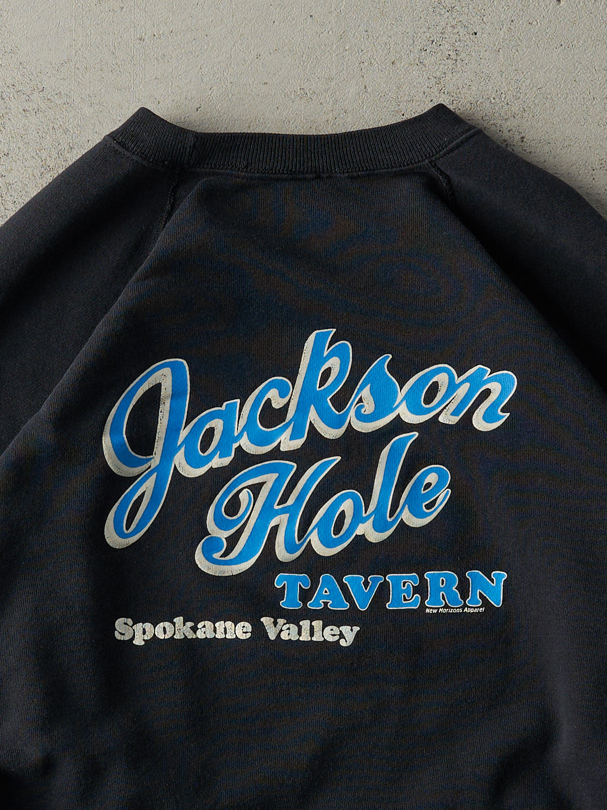 Vintage 80s Black Jackson Hole Tavern Crewneck (M/L)