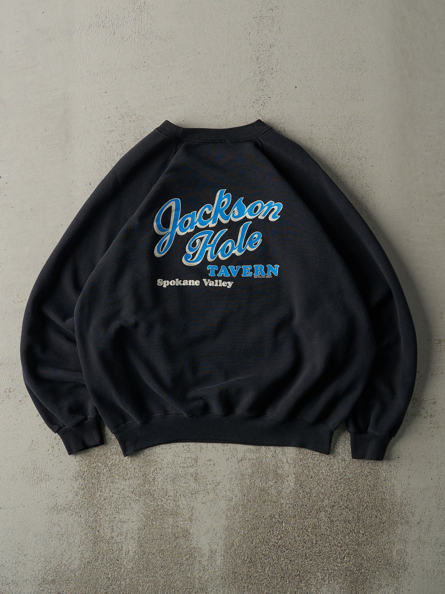 Vintage 80s Black Jackson Hole Tavern Crewneck (M/L)