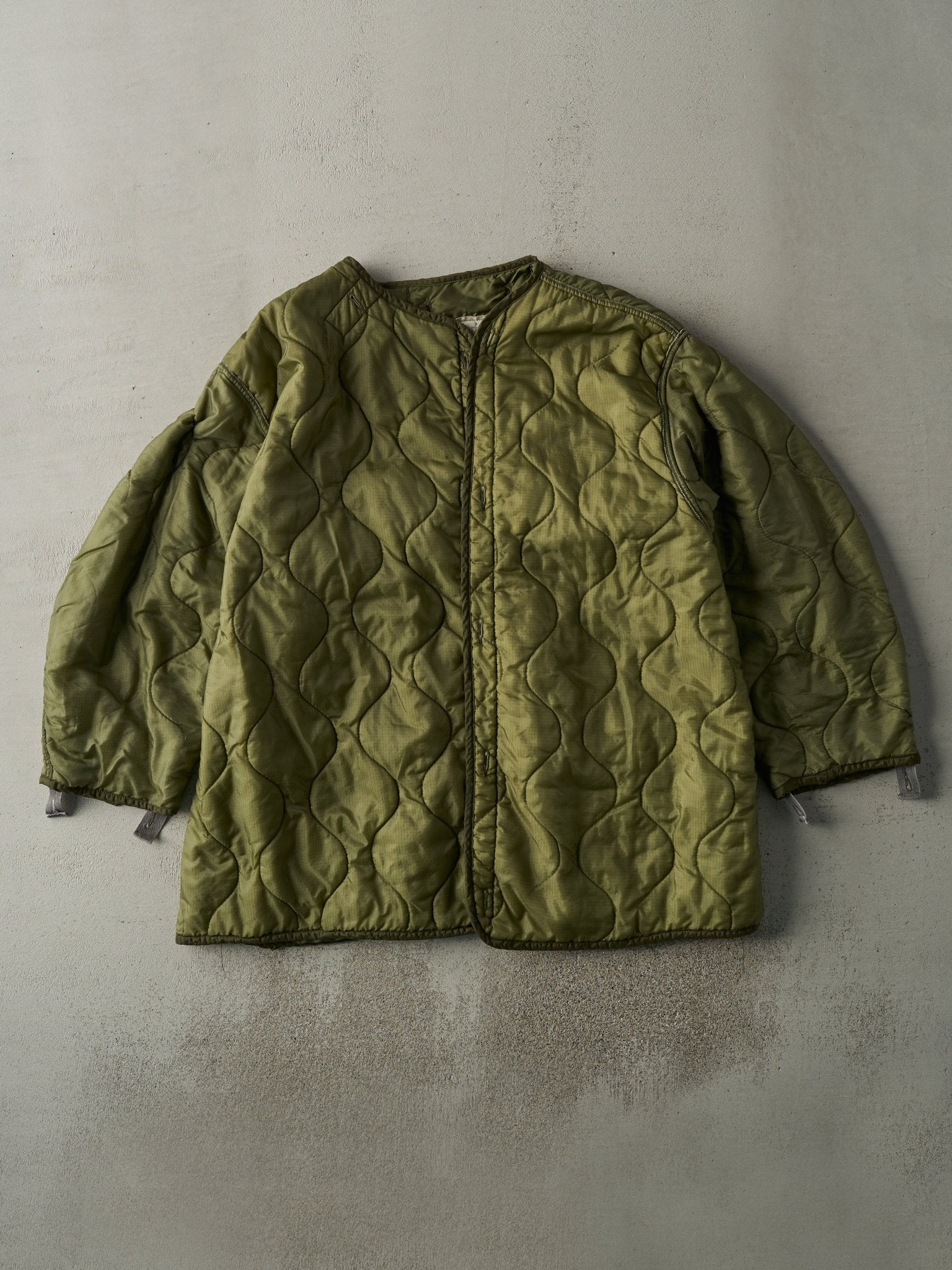 Vintage 90s Army Green Liner Jacket (XL)