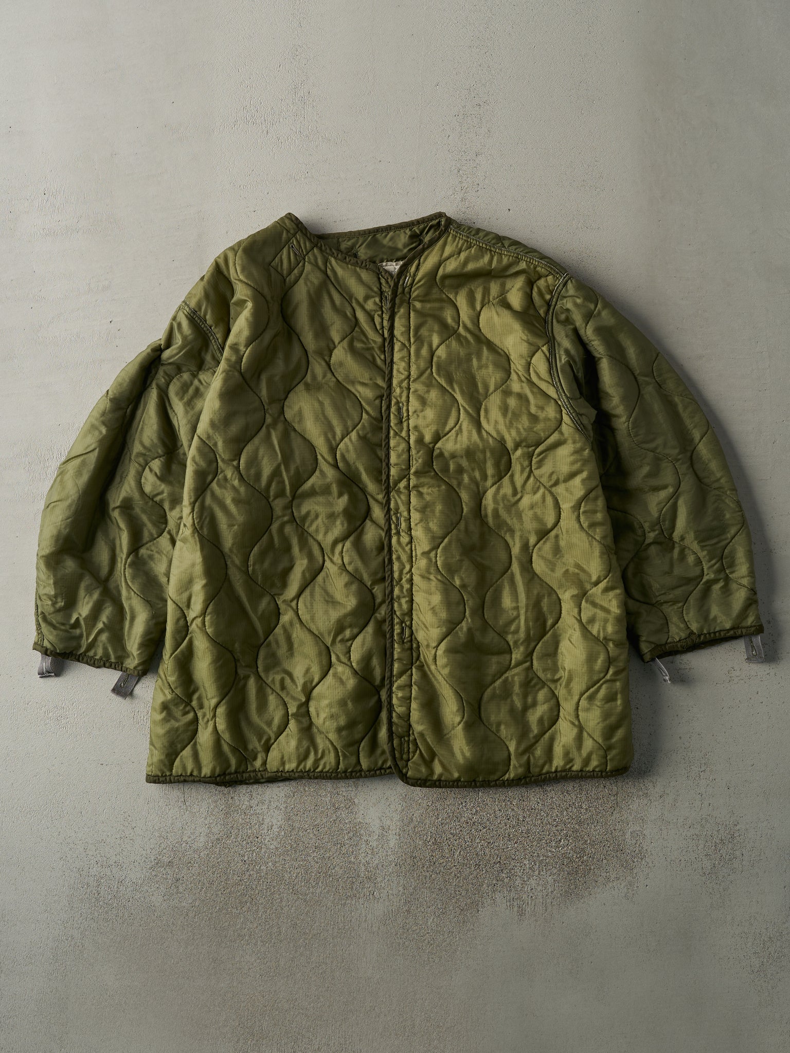 Vintage 90s Army Green Liner Jacket (XL)