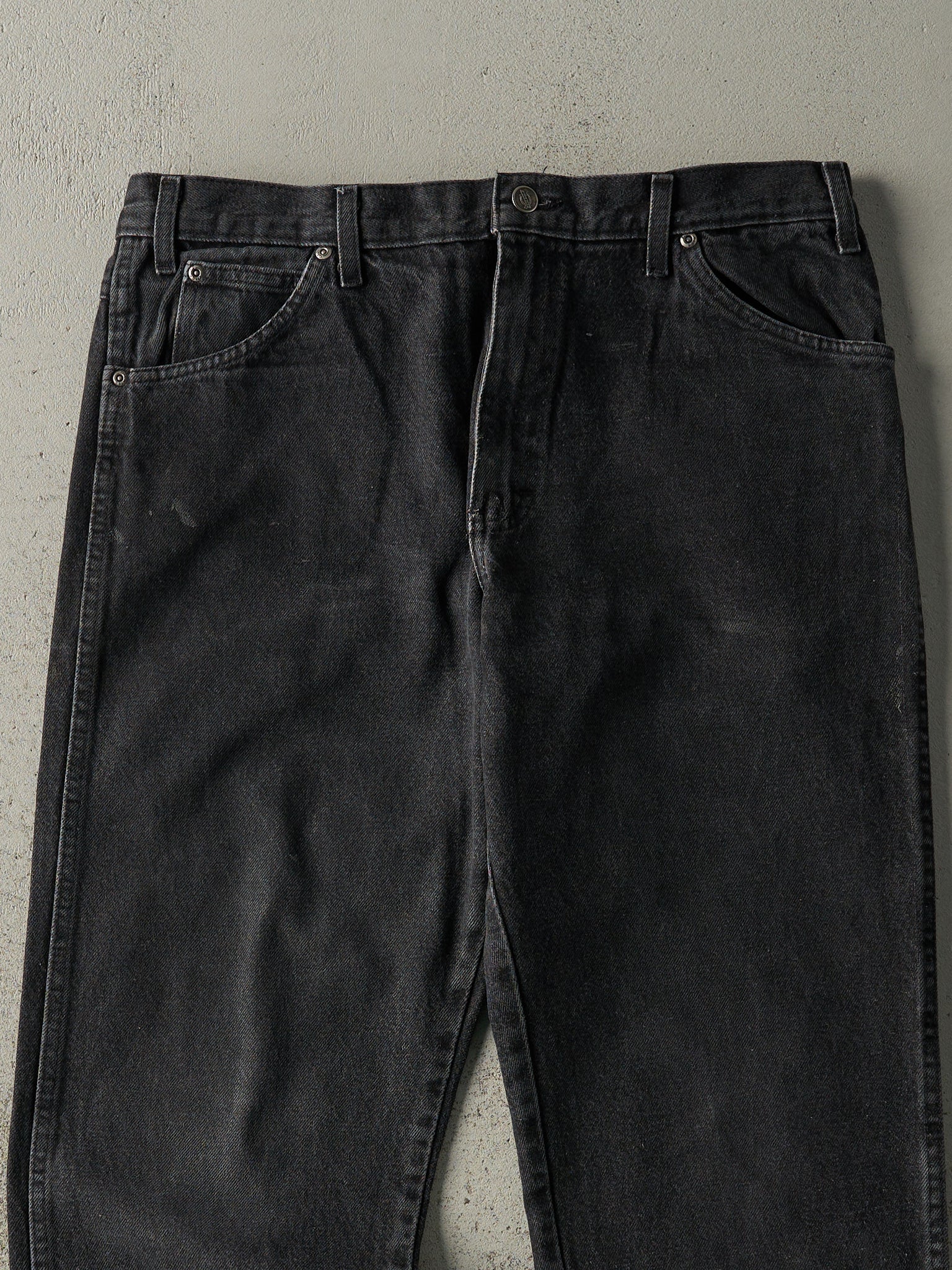 Vintage 90s Faded Black Dickies Denim Pants (36x30)