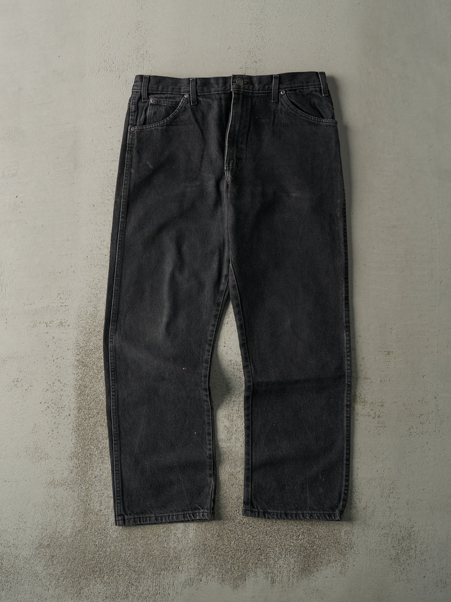 Vintage 90s Faded Black Dickies Denim Pants (36x30)