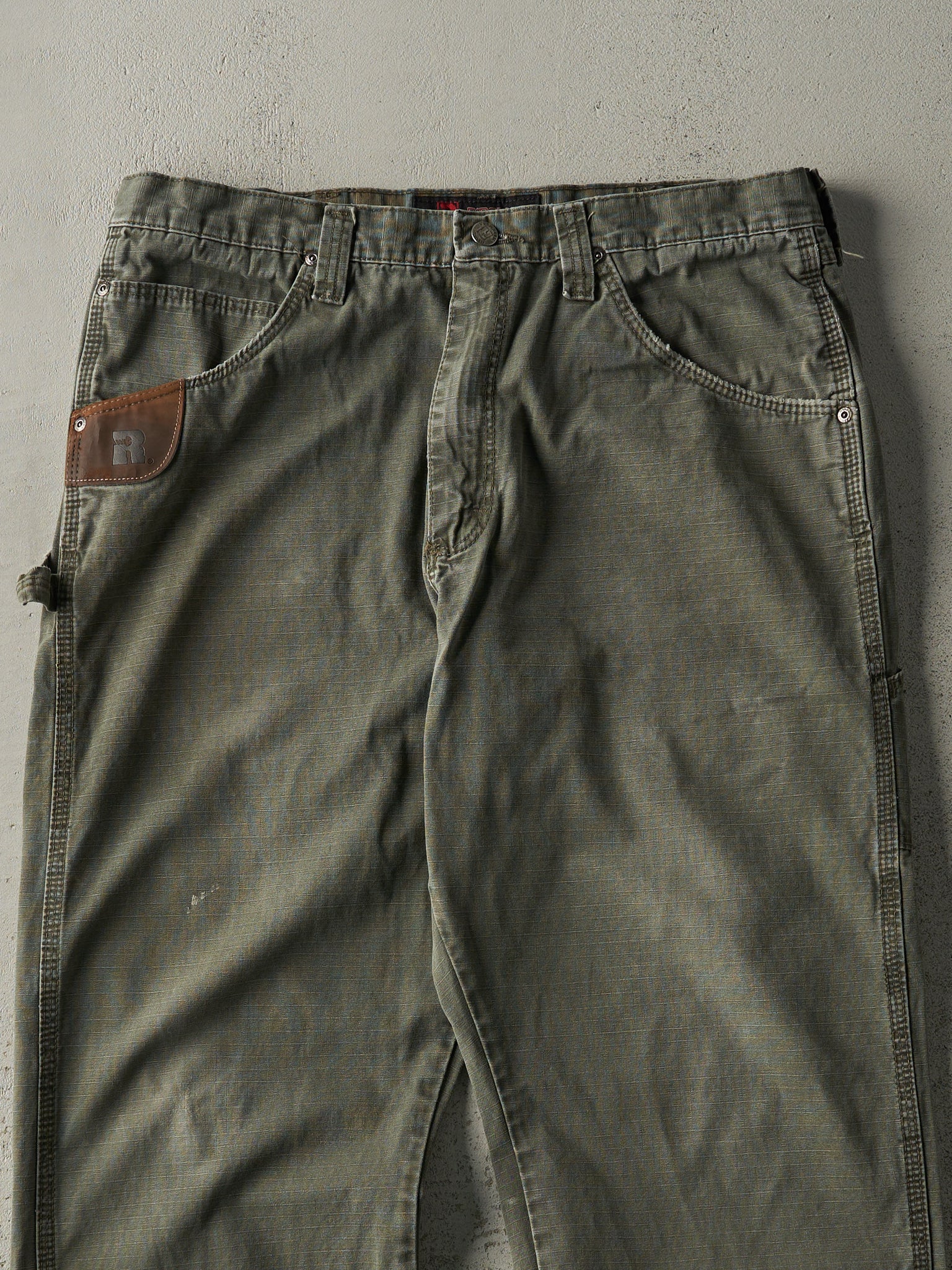 Vintage Y2K Green Wrangler Riggs Ripstop Carpenter Pants (35.5x29.5)