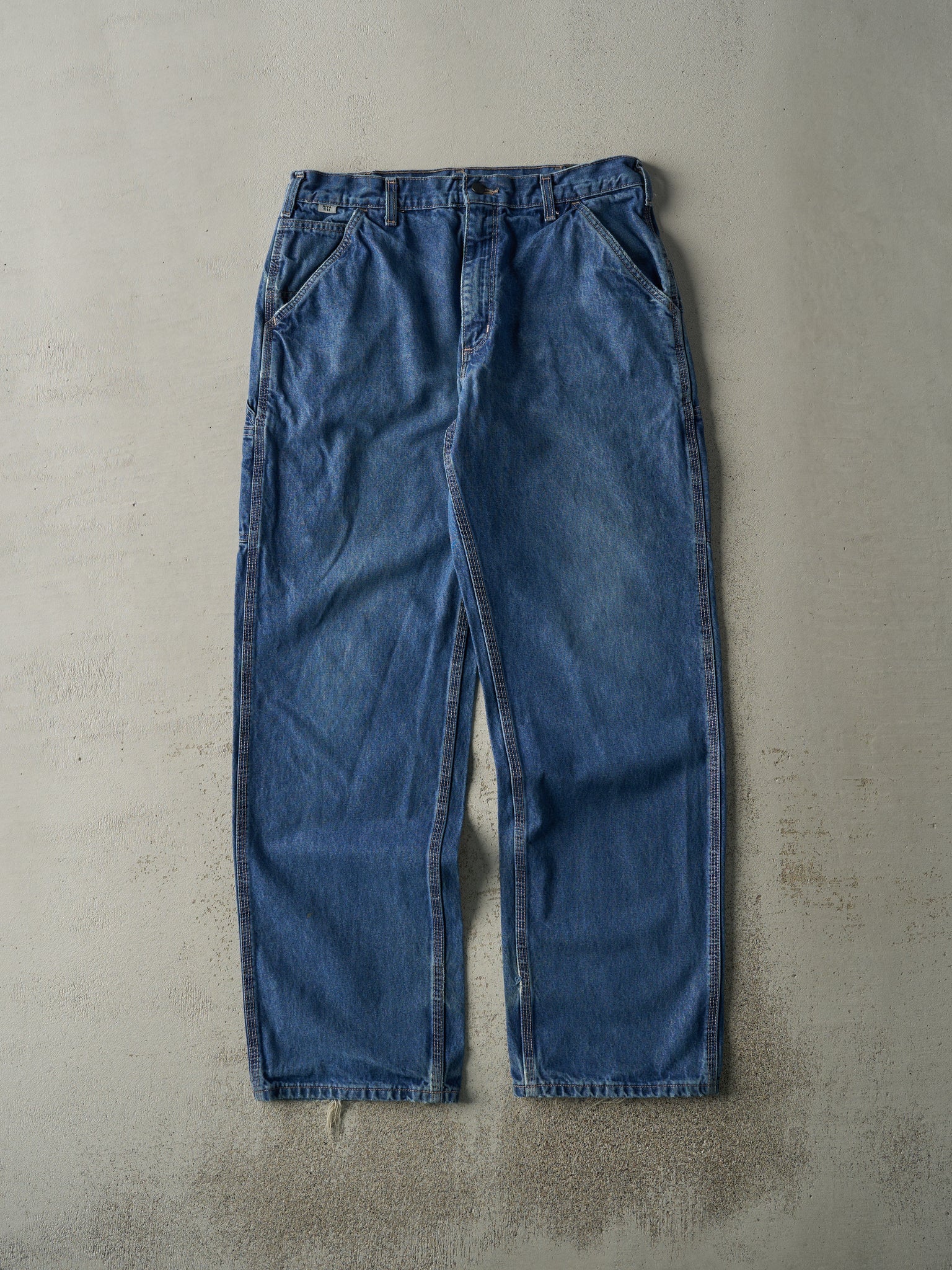 Vintage Y2K Mid Wash Fire Resistant Carhartt Work Jeans (34x33.5)