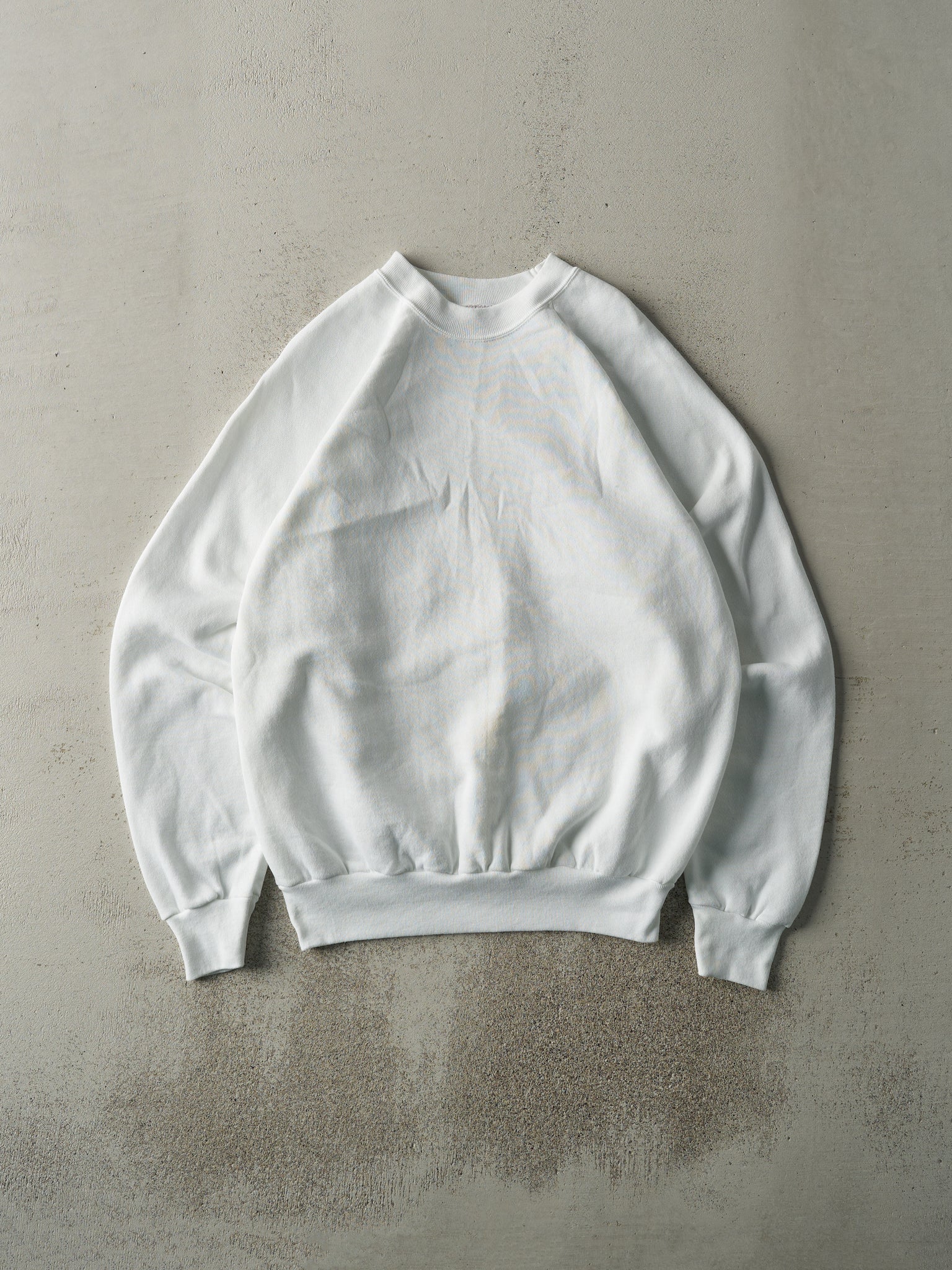 Vintage 90s White Blank Crewneck (M)