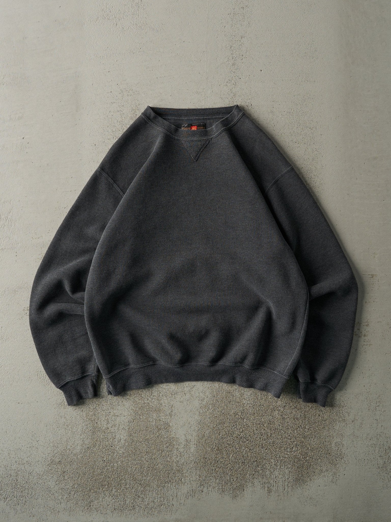 Vintage 90s Charcoal Grey Blank Crewneck (M)