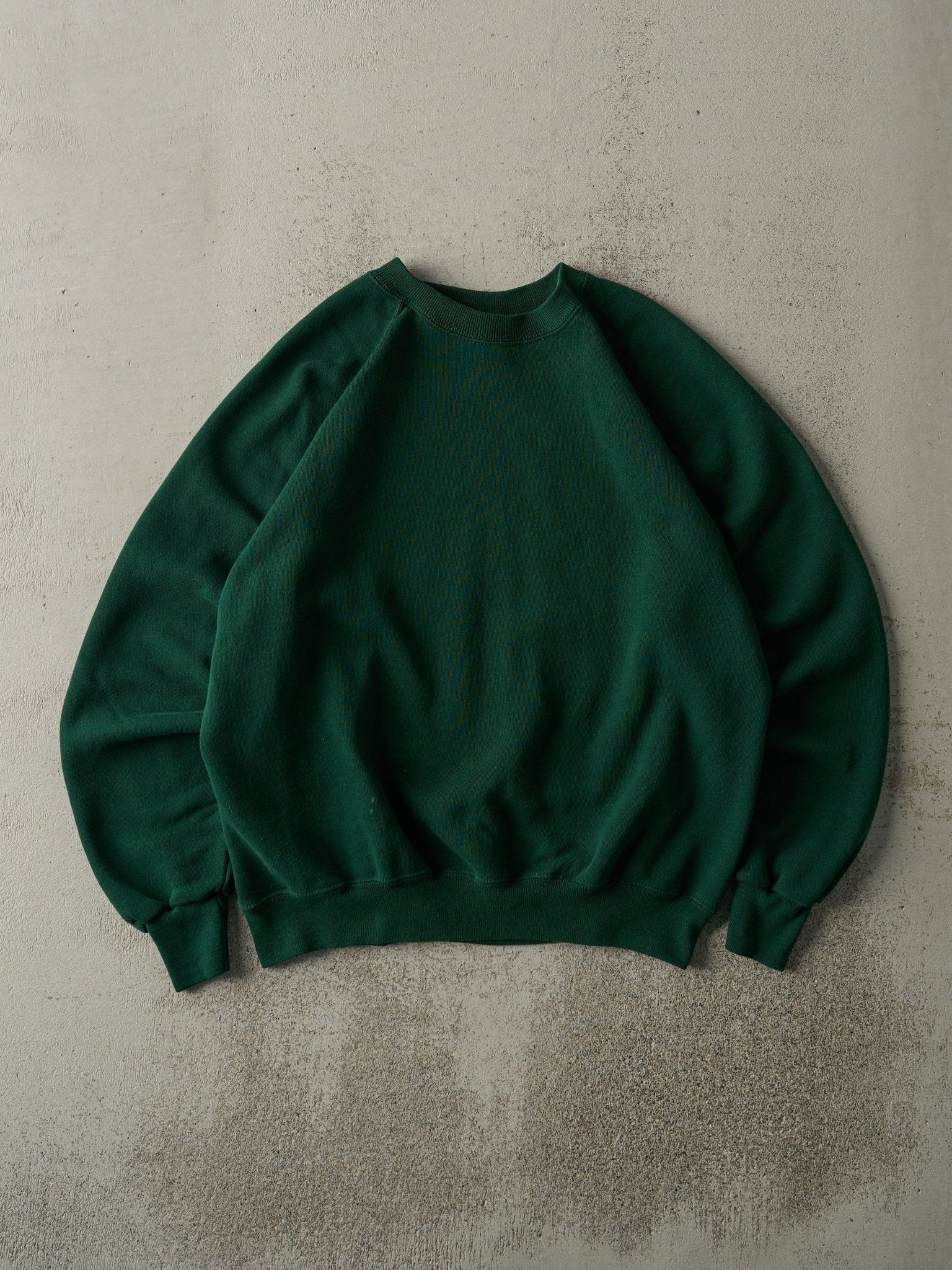 Vintage 80s Forest Green Blank Crewneck (M)