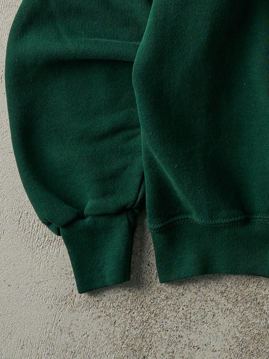 Vintage 80s Forest Green Blank Crewneck (M)