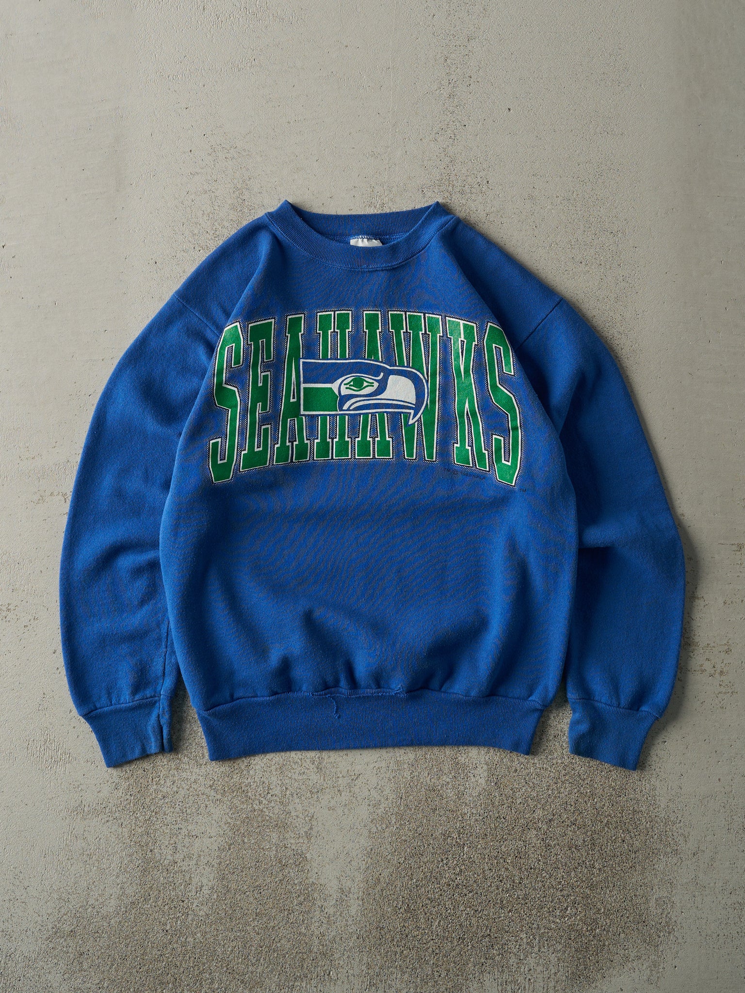 Vintage 92' Blue Seattle Seahawks Crewneck (S)