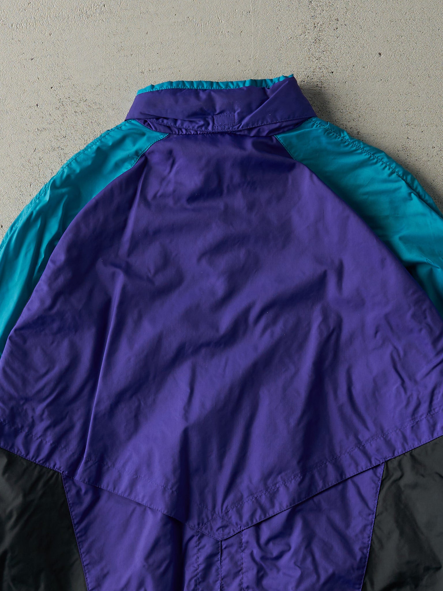 Vintage 80s Teal, Purple & Black Nike Windbreaker Jacket (M)