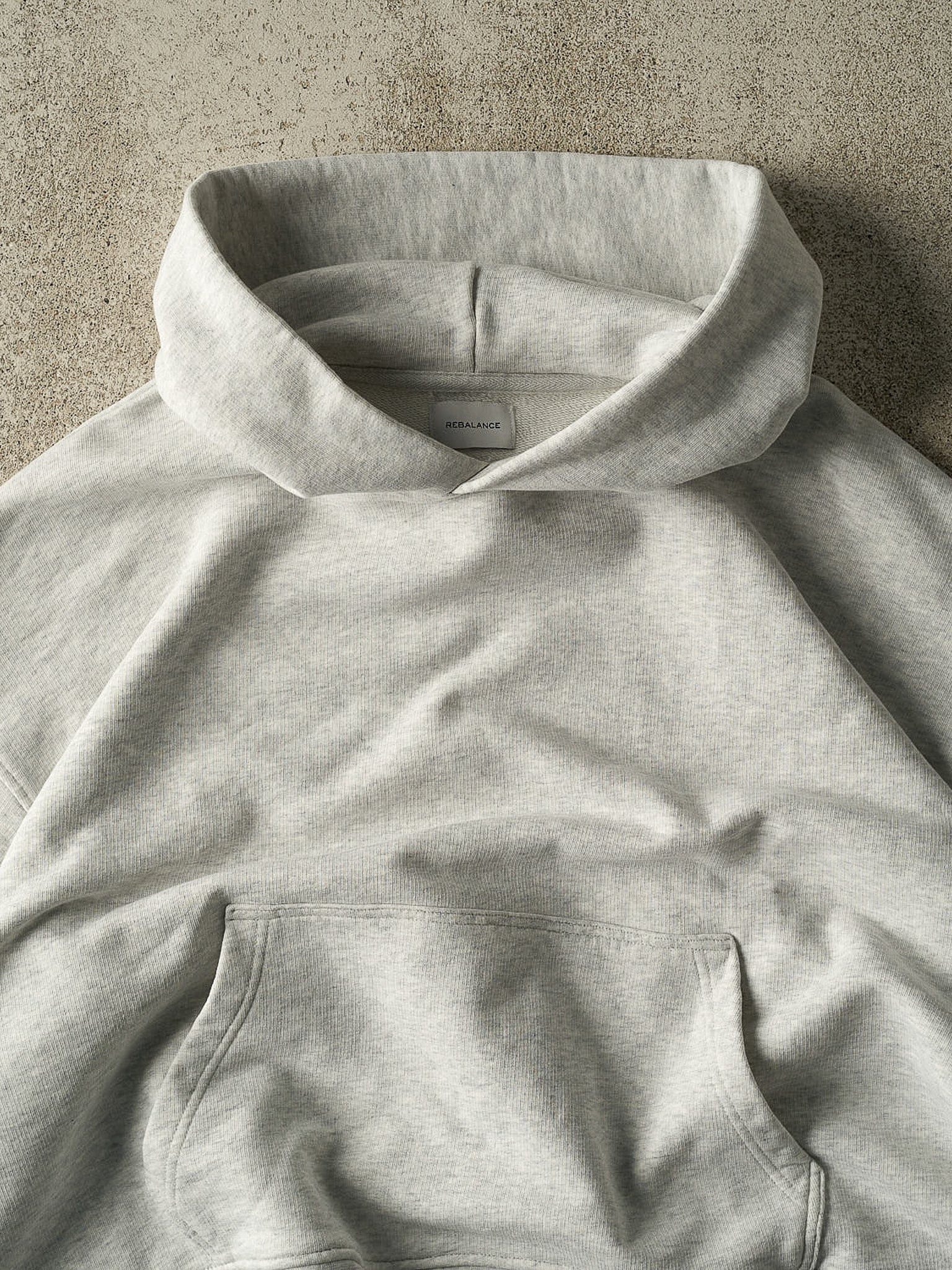 Everyday Boxy Hoodie – Heather Grey