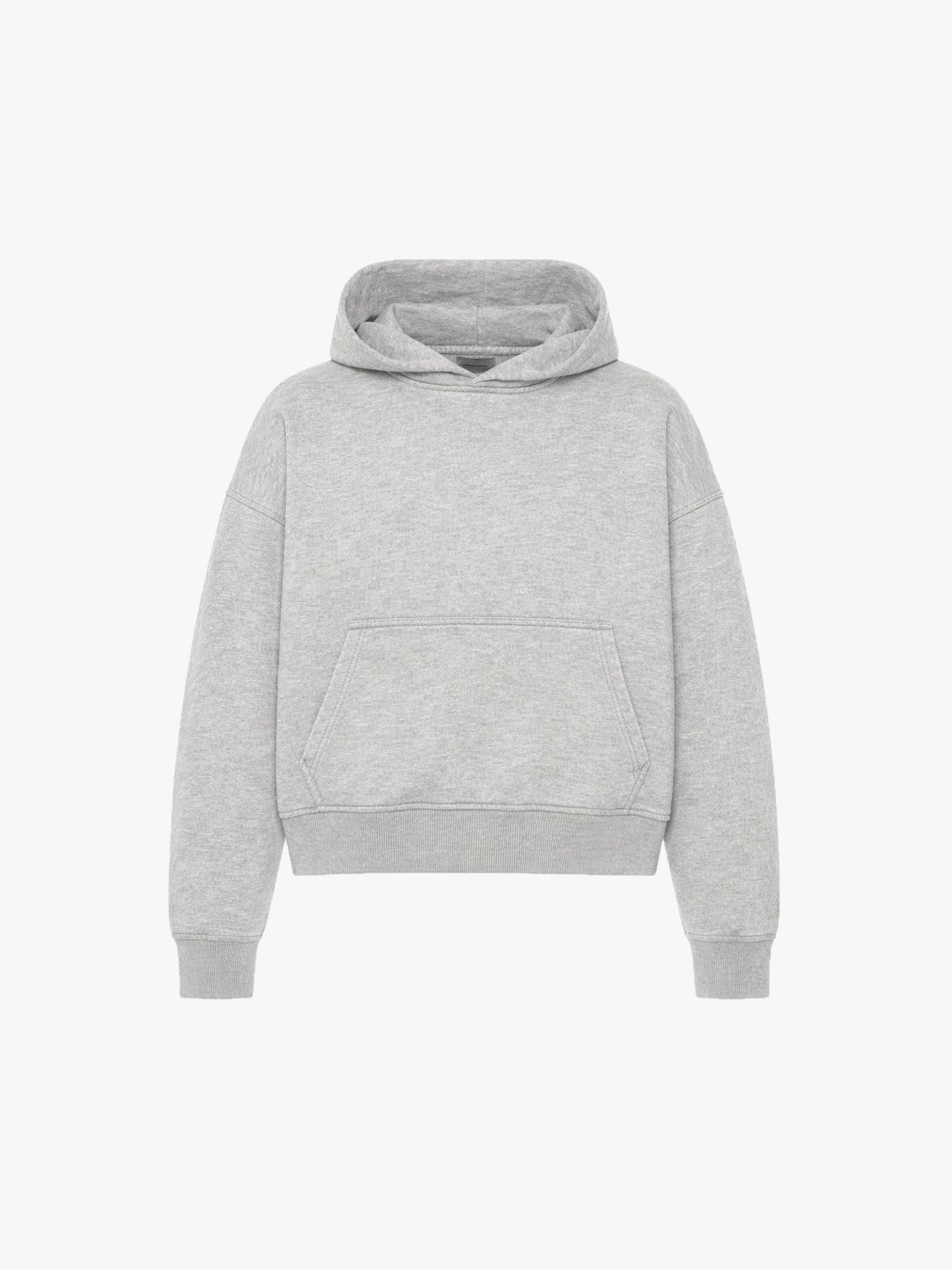 Everyday Boxy Hoodie – Heather Grey