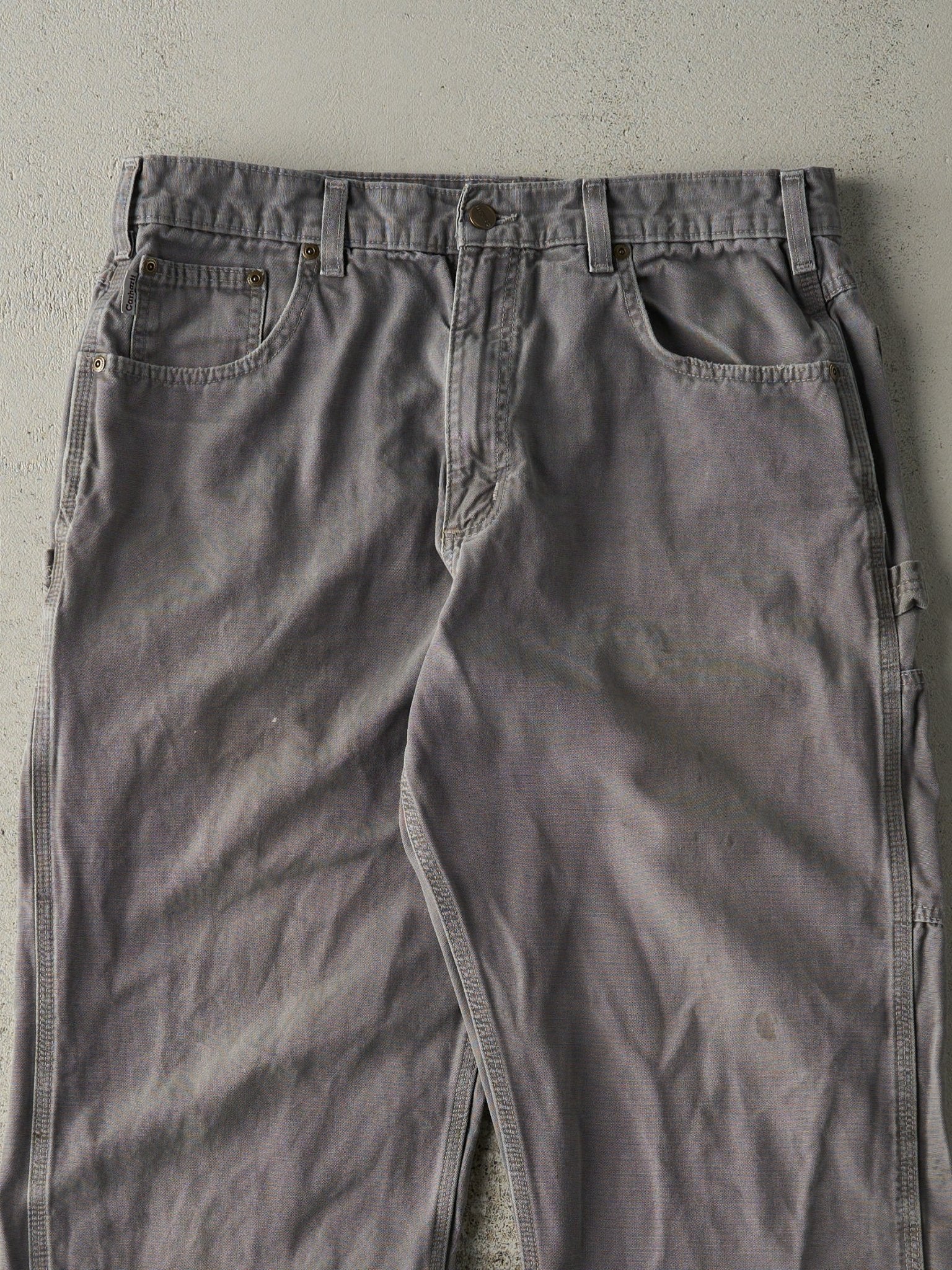 Vintage Y2K Grey Carhartt Carpenter Pants (34.5x32)