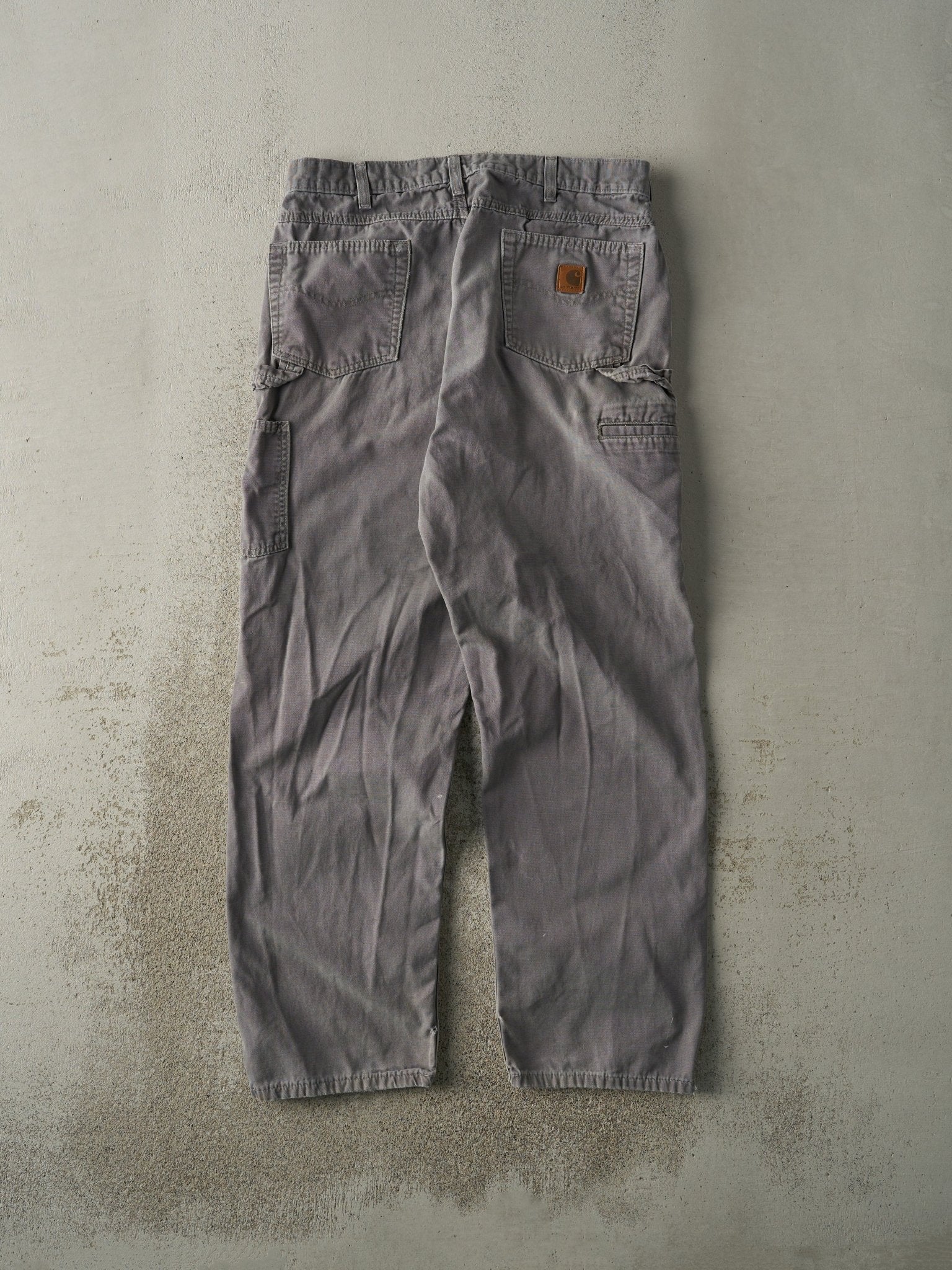 Vintage Y2K Grey Carhartt Carpenter Pants (34.5x32)