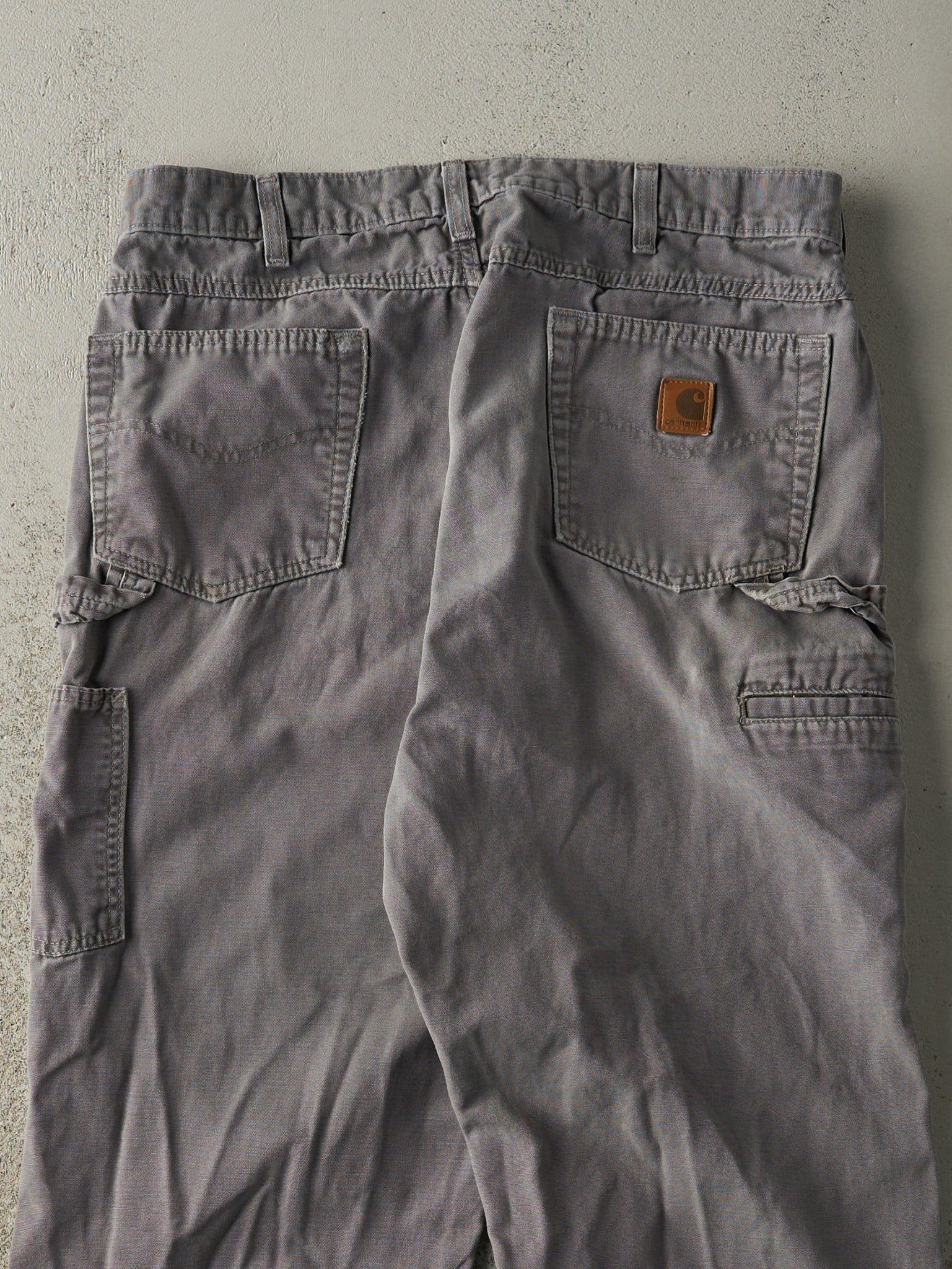Vintage Y2K Grey Carhartt Carpenter Pants (34.5x32)