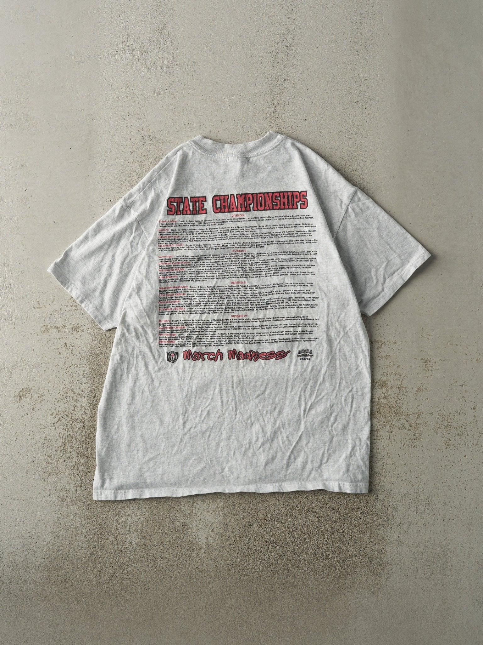 Vintage 00' Heather Grey Final Four State Championship Tee (M/L)