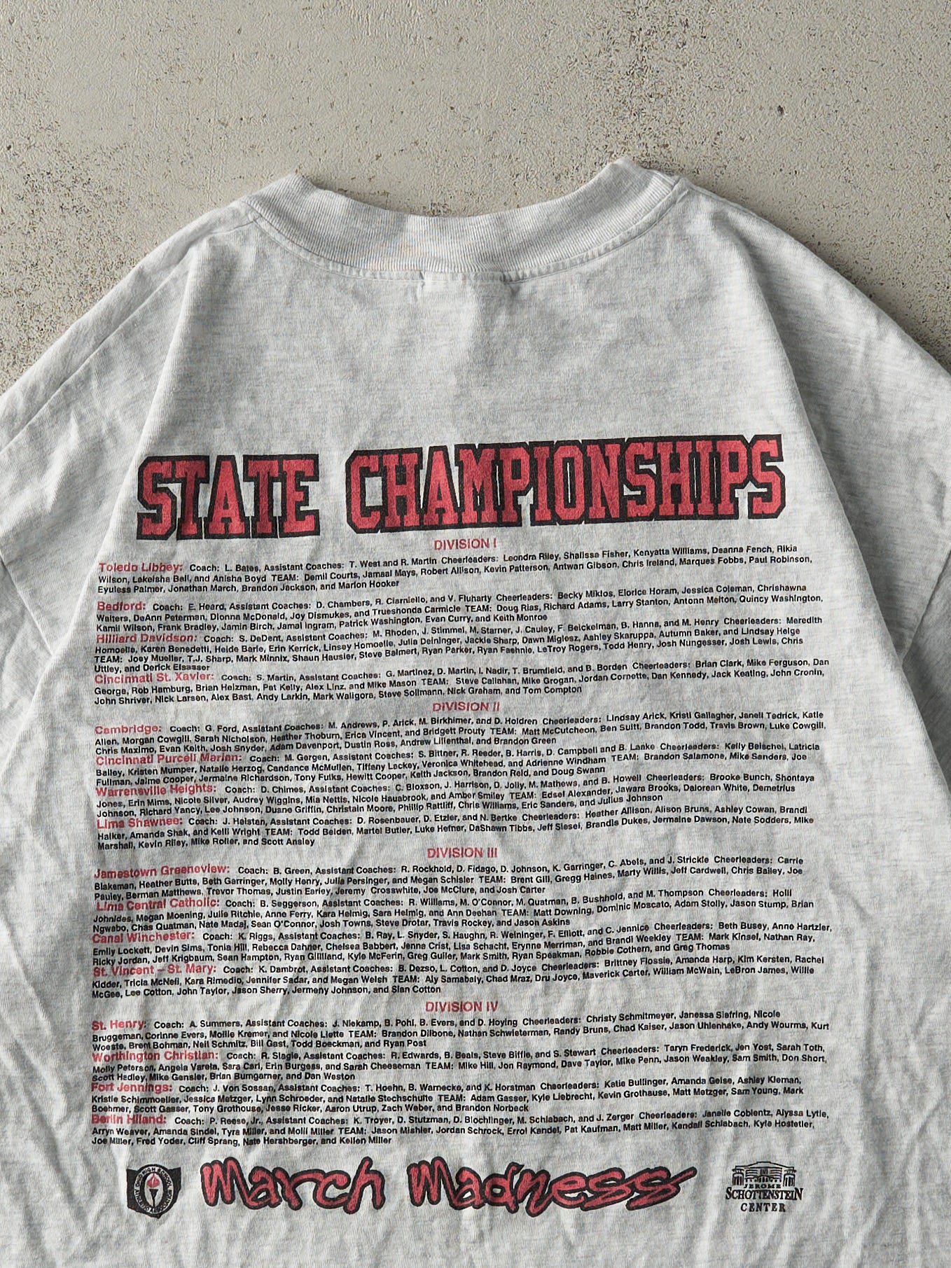 Vintage 00' Heather Grey Final Four State Championship Tee (M/L)