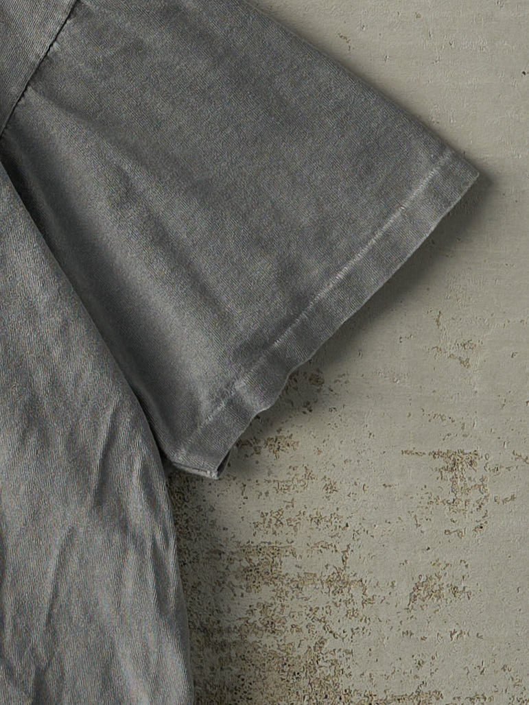 Vintage 90s Charcoal Grey Bum Athletic Single Stitch Tee (L)