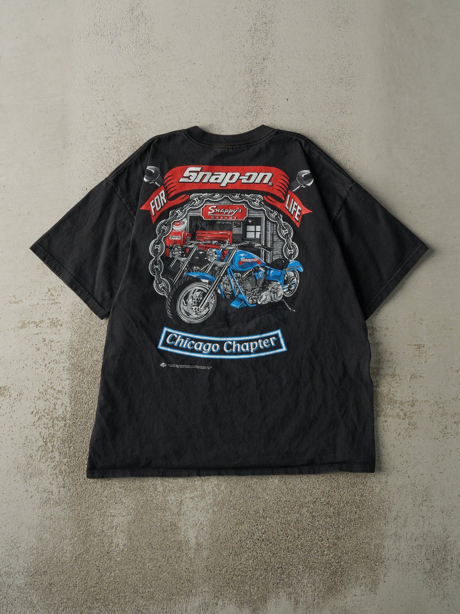 Vintage Y2K Black Snap-On Tools Tee (L)