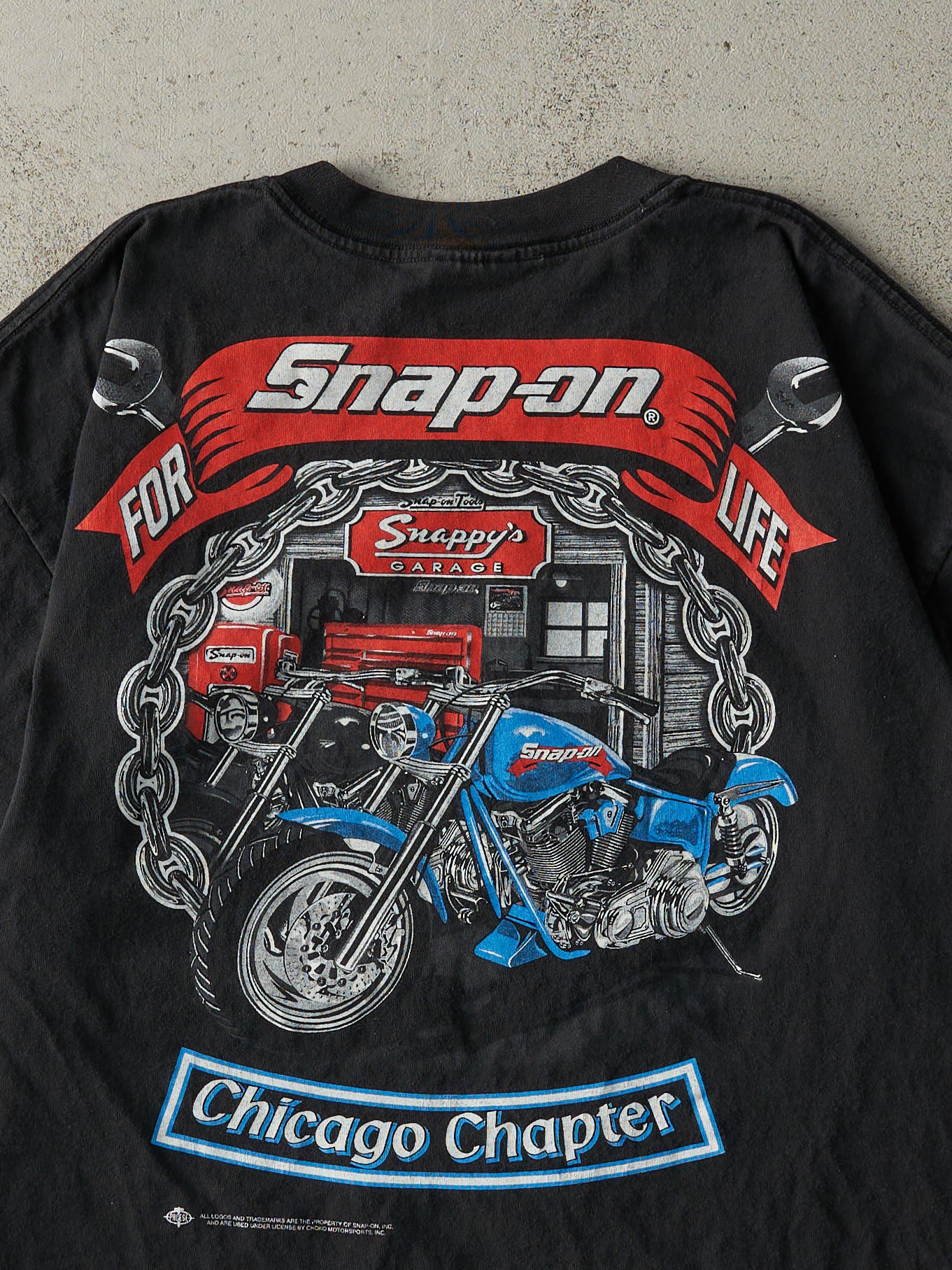 Vintage Y2K Black Snap-On Tools Tee (L)