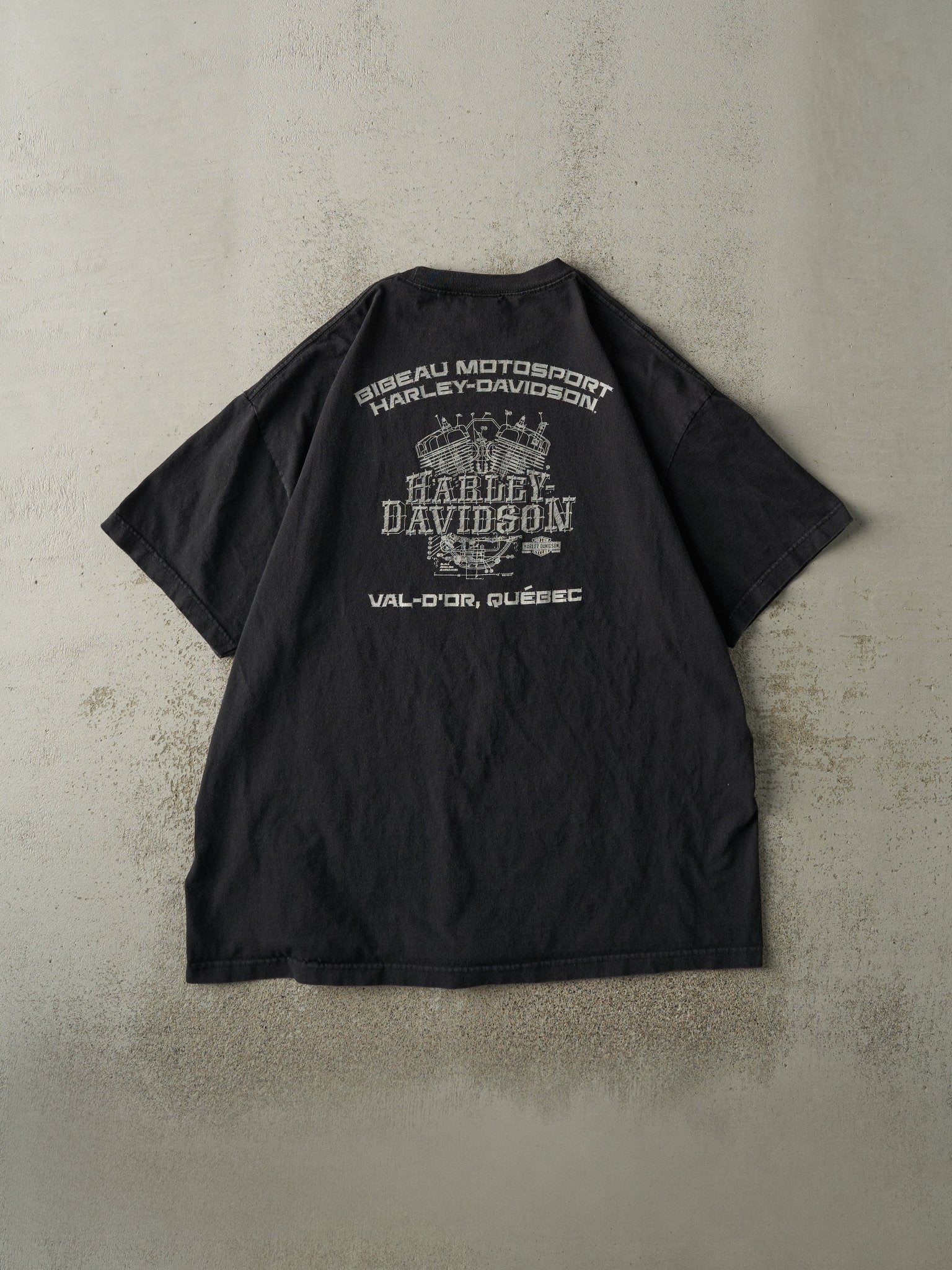 16' Black Val-D'or Quebec Harley Davidson Tee (XL)