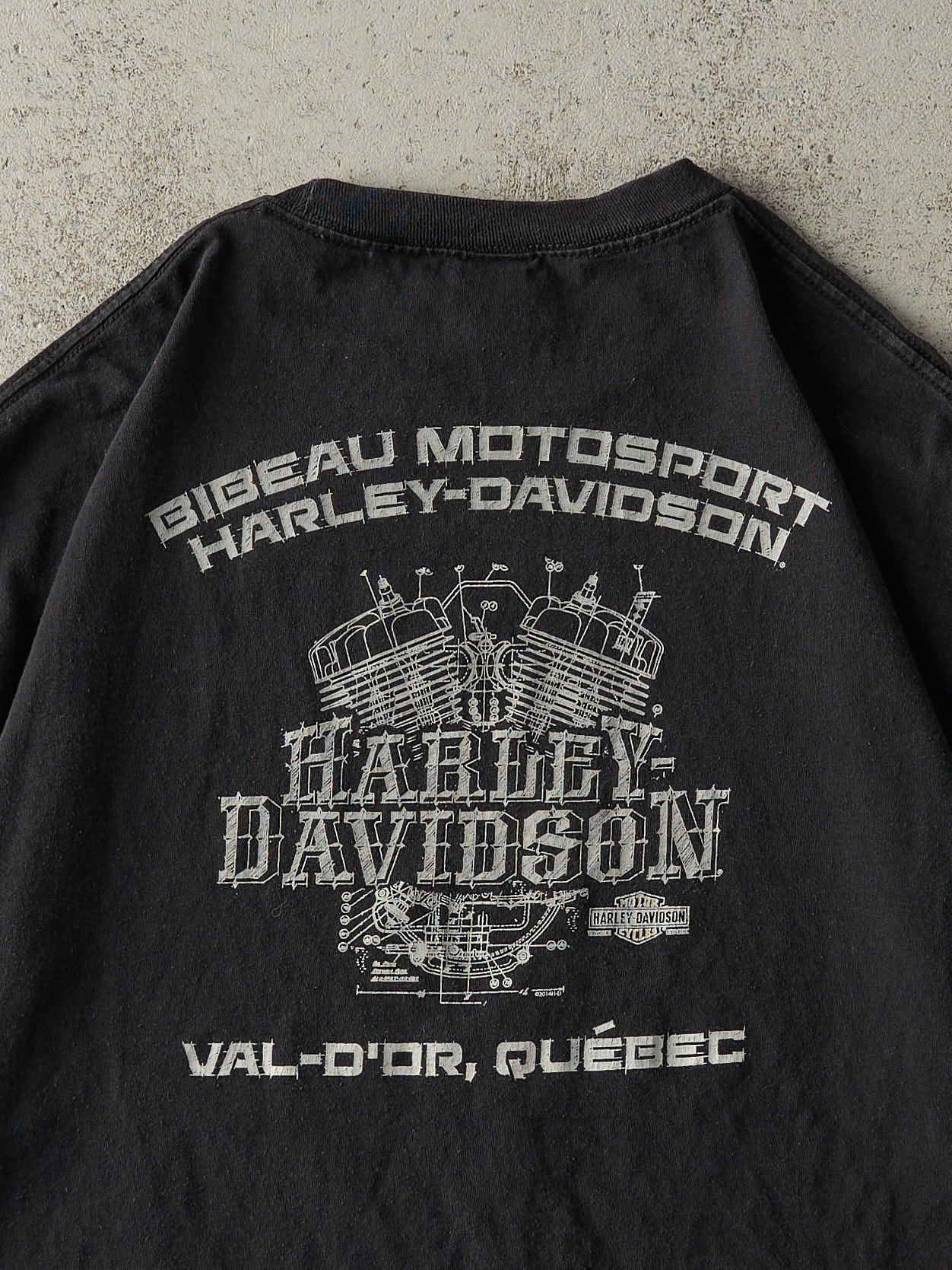 16' Black Val-D'or Quebec Harley Davidson Tee (XL)