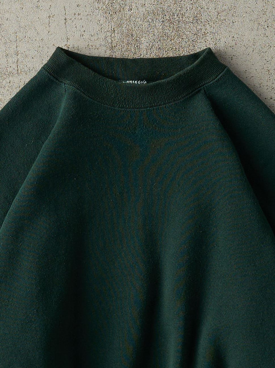 Vintage 90s Green Blank Boxy Crewneck (S/M)
