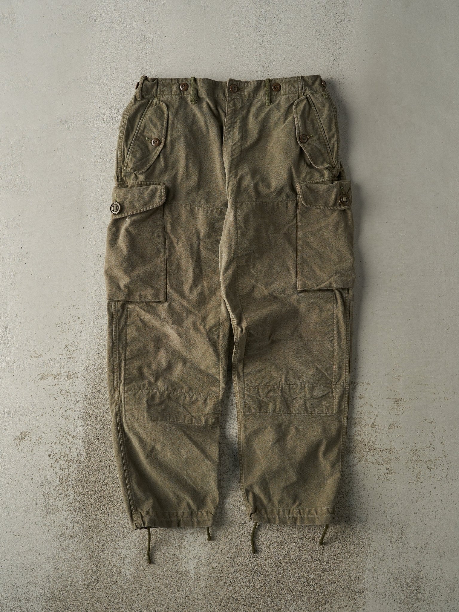 Vintage 63' Green Army Combat Pants (35.5x29)