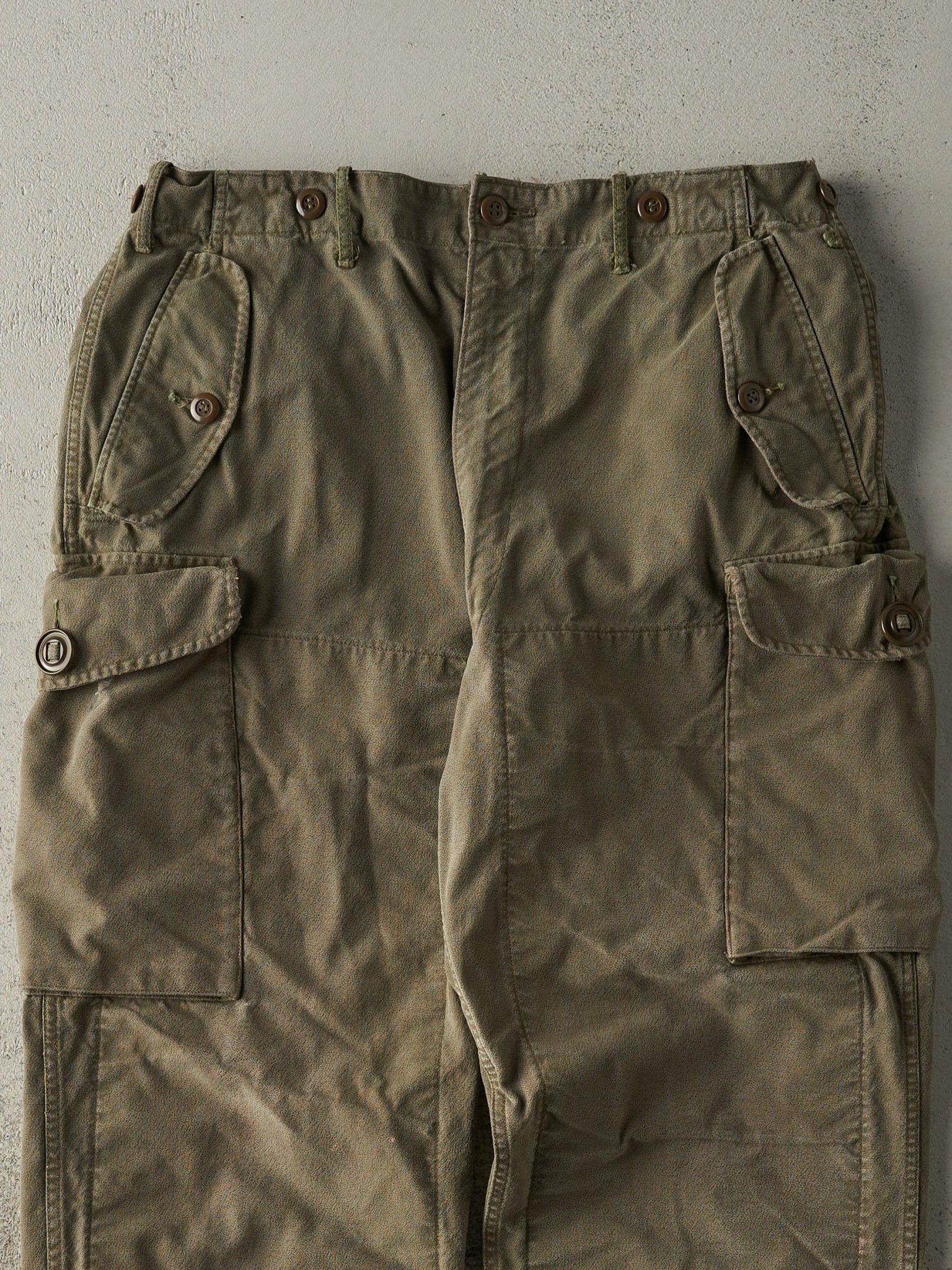 Vintage 63' Green Army Combat Pants (35.5x29)