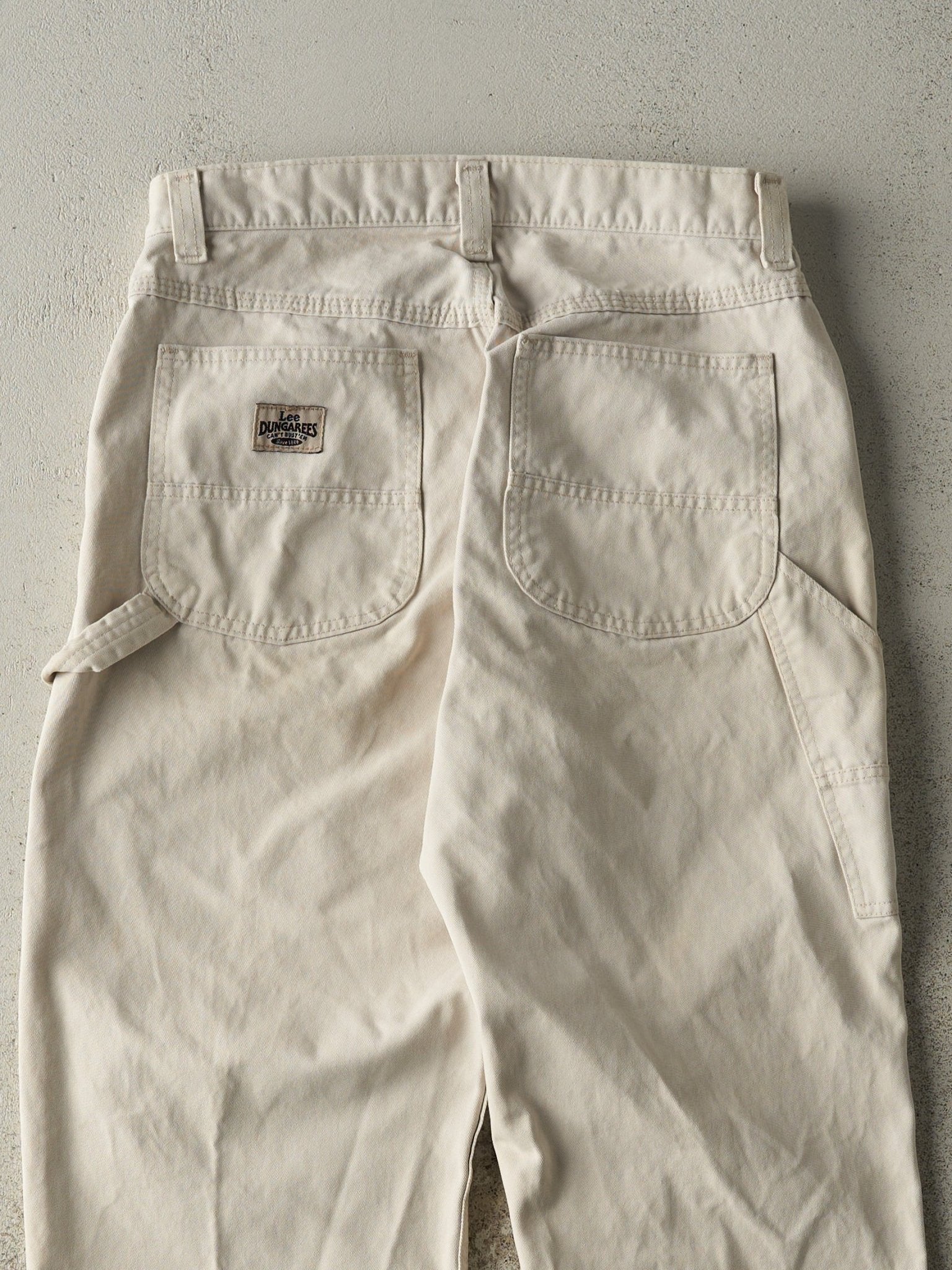 Vintage 90s Beige Lee Dungarees Carpenter Pants (30x29.5)