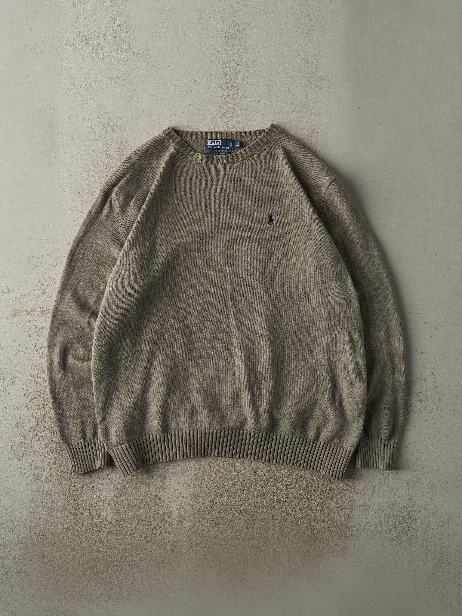 Vintage Y2K Green Polo Ralph Lauren Embroidered Knit (XL)