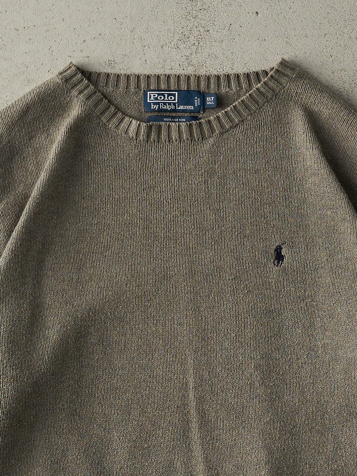 Vintage Y2K Green Polo Ralph Lauren Embroidered Knit (XL)
