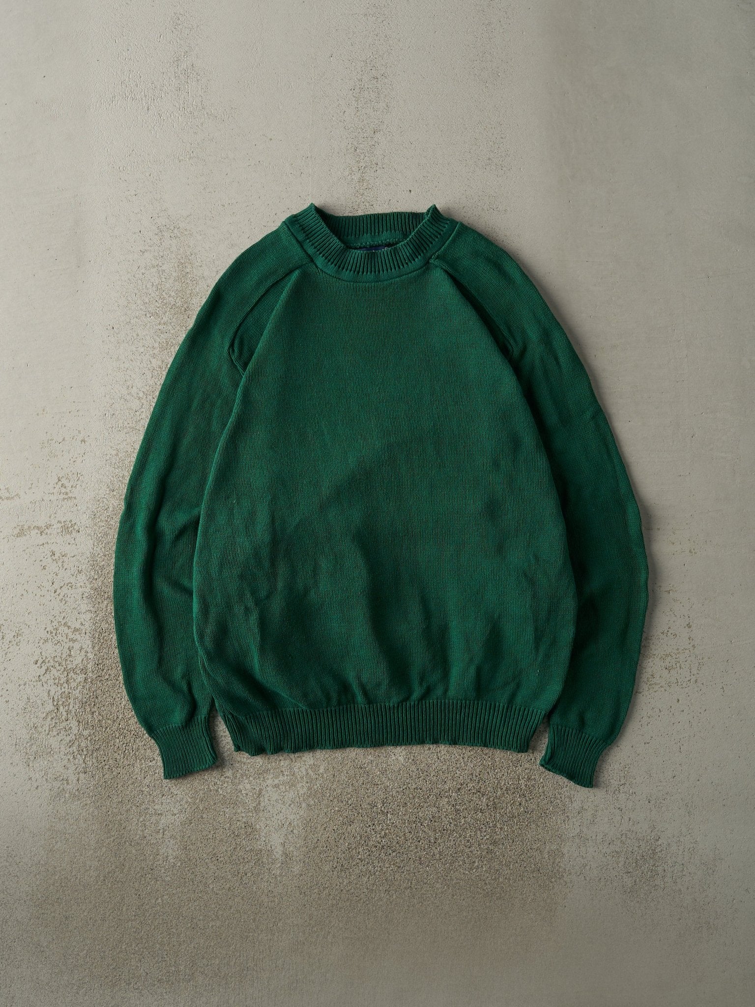 Vintage 90s Green Mock Neck Pullover Knit (L)