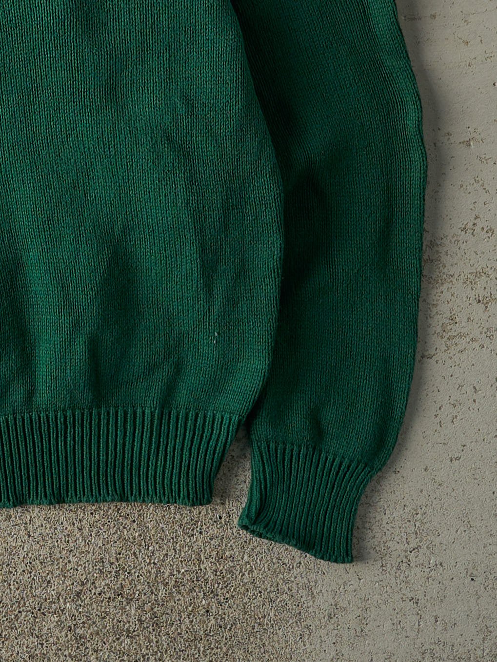 Vintage 90s Green Mock Neck Pullover Knit (L)