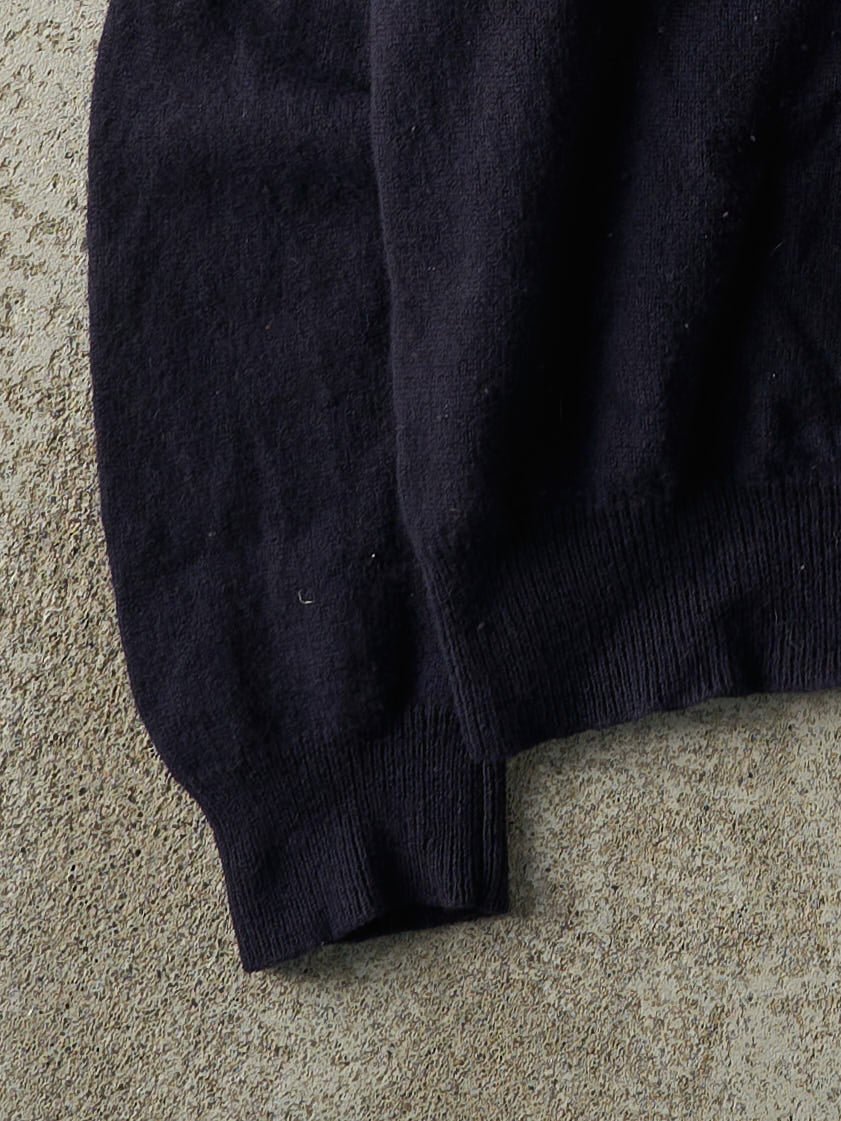 Vintage Y2K Navy Blue Polo Ralph Lauren Embroidered Knit (M/L)