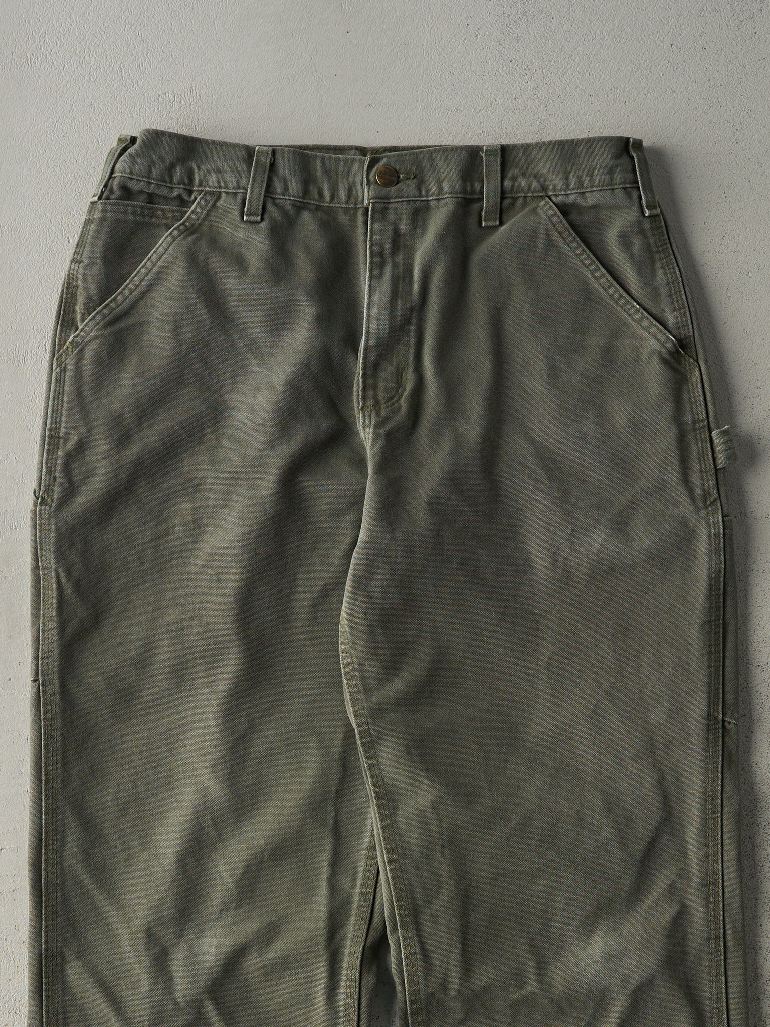 Vintage Y2K Green Carhartt Carpenter Pants (34x33)