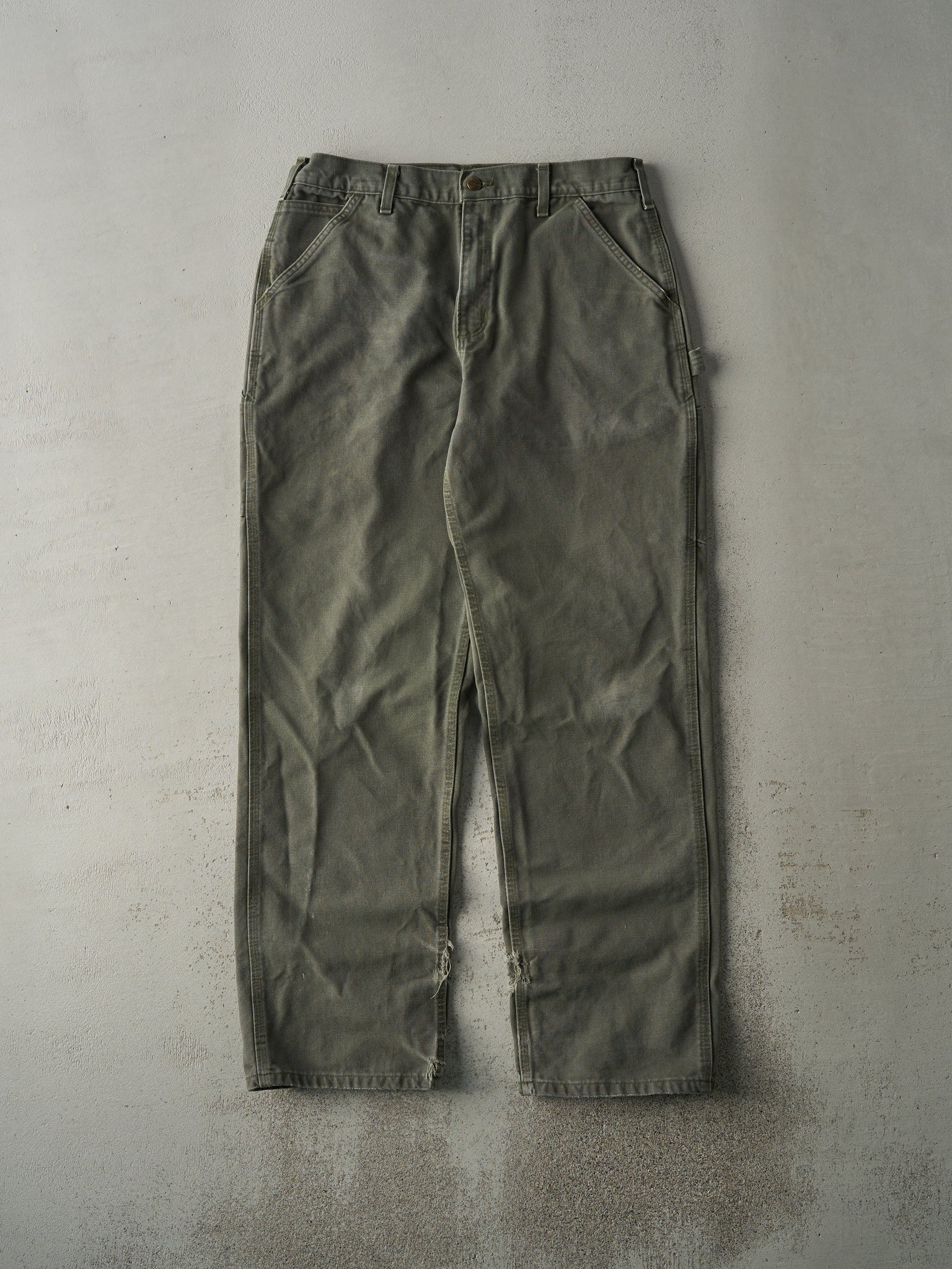 Vintage Y2K Green Carhartt Carpenter Pants (34x33)