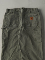 Vintage Y2K Green Carhartt Carpenter Pants (34x33)