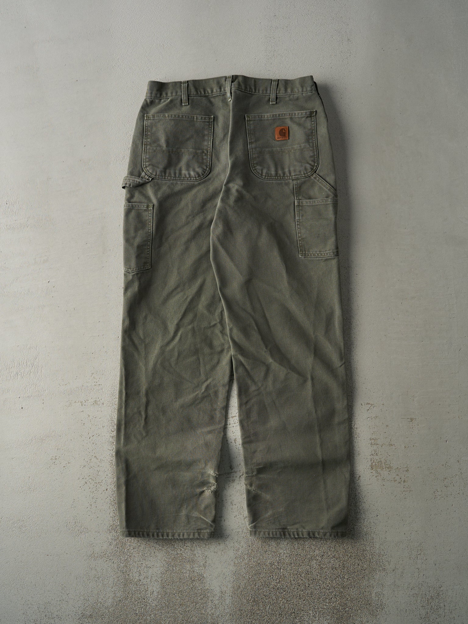 Vintage Y2K Green Carhartt Carpenter Pants (34x33)