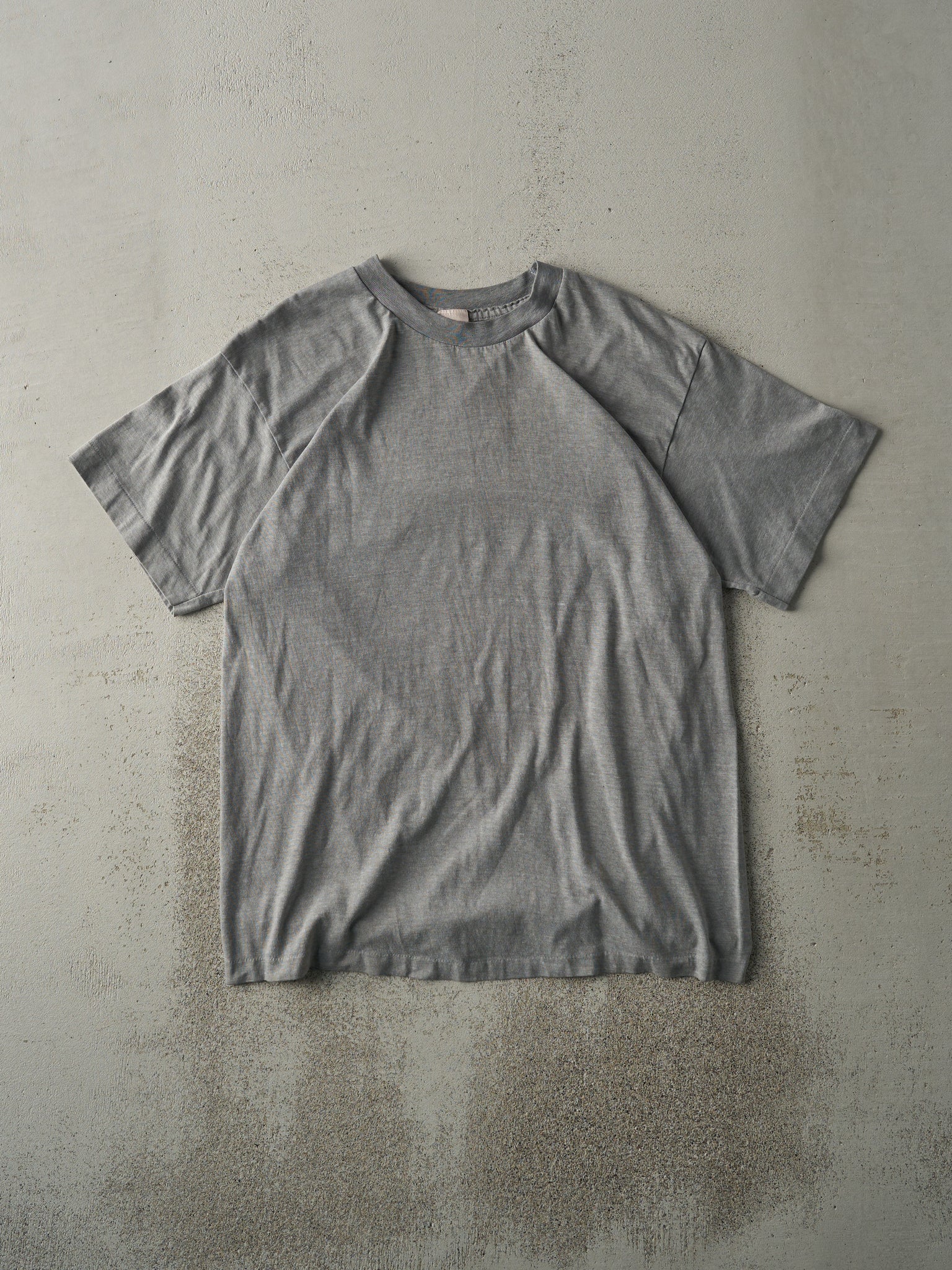 Vintage 90s Grey Blank Single Stitch Tee (M)