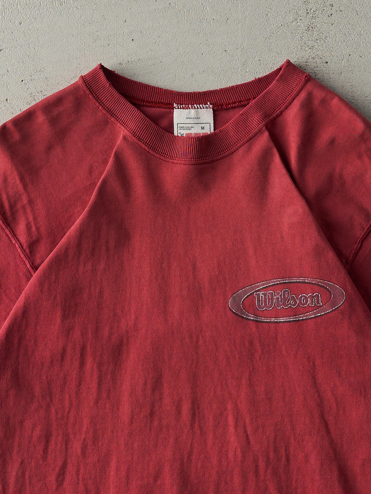 Vintage 90s Burgundy Wilson Tee (S)