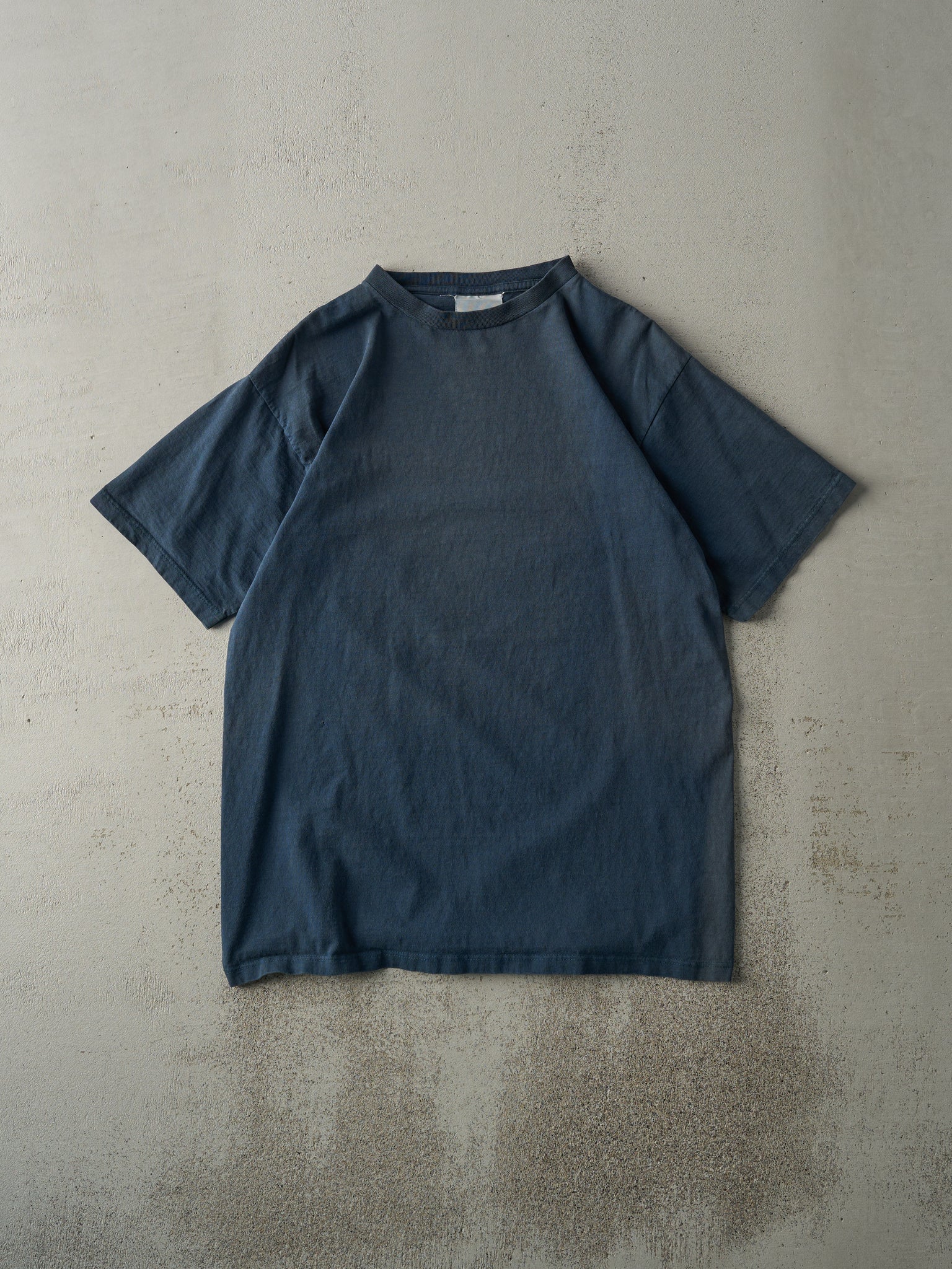 Vintage 90s Navy Blue Blank Tee (M)