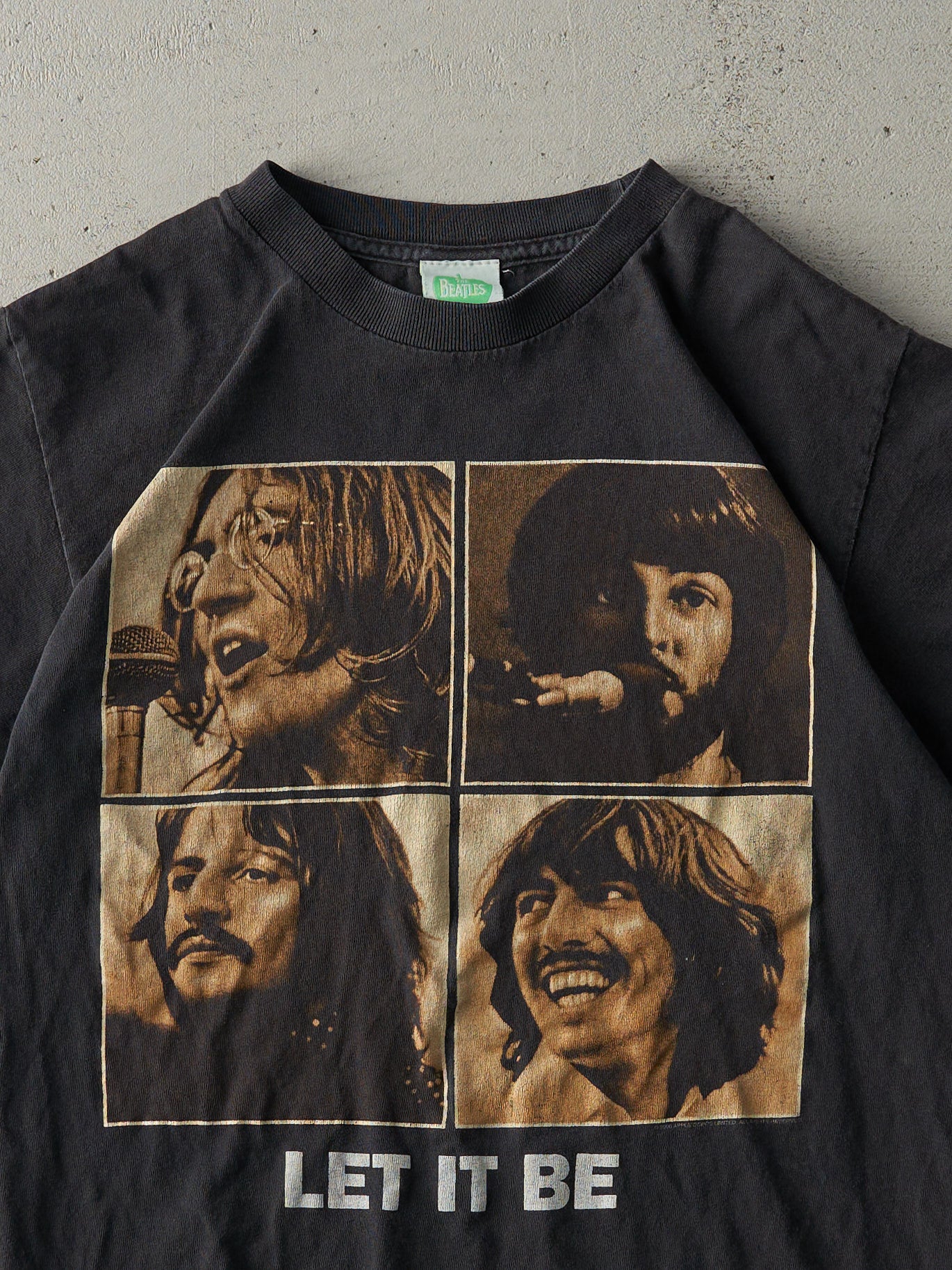 Vintage 05' Black The Beatles Let It Be Tee (XS)