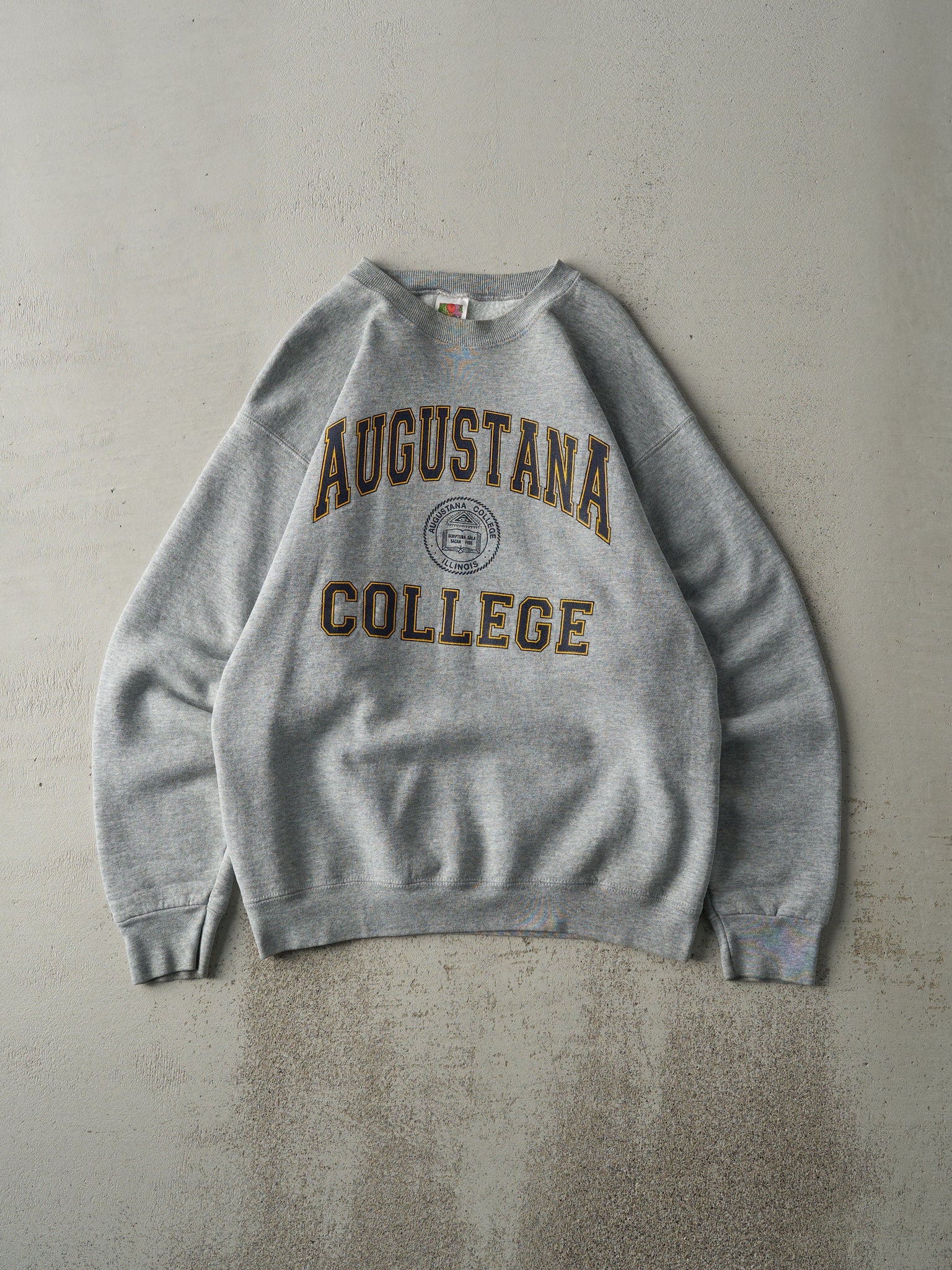 Vintage 90s Grey Augustana College Crewneck (M)