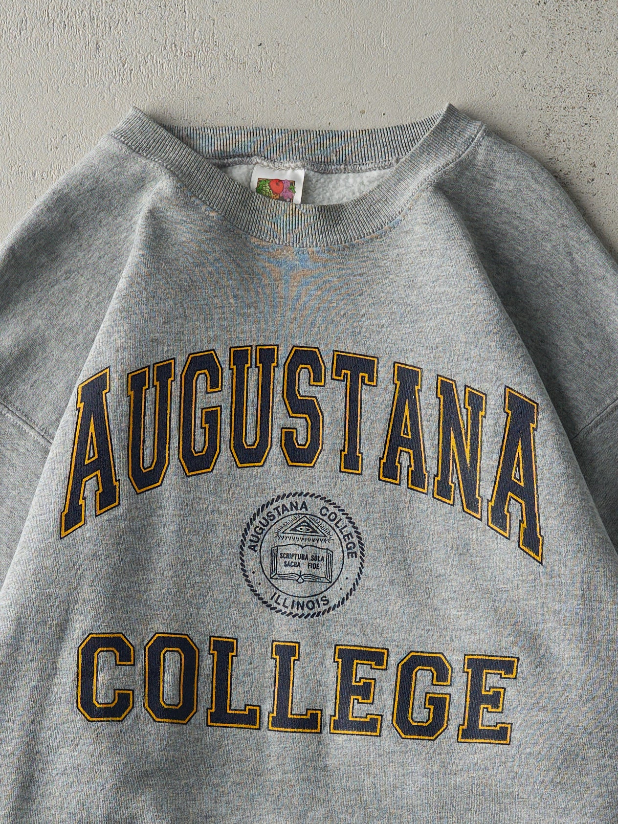 Vintage 90s Grey Augustana College Crewneck (M)