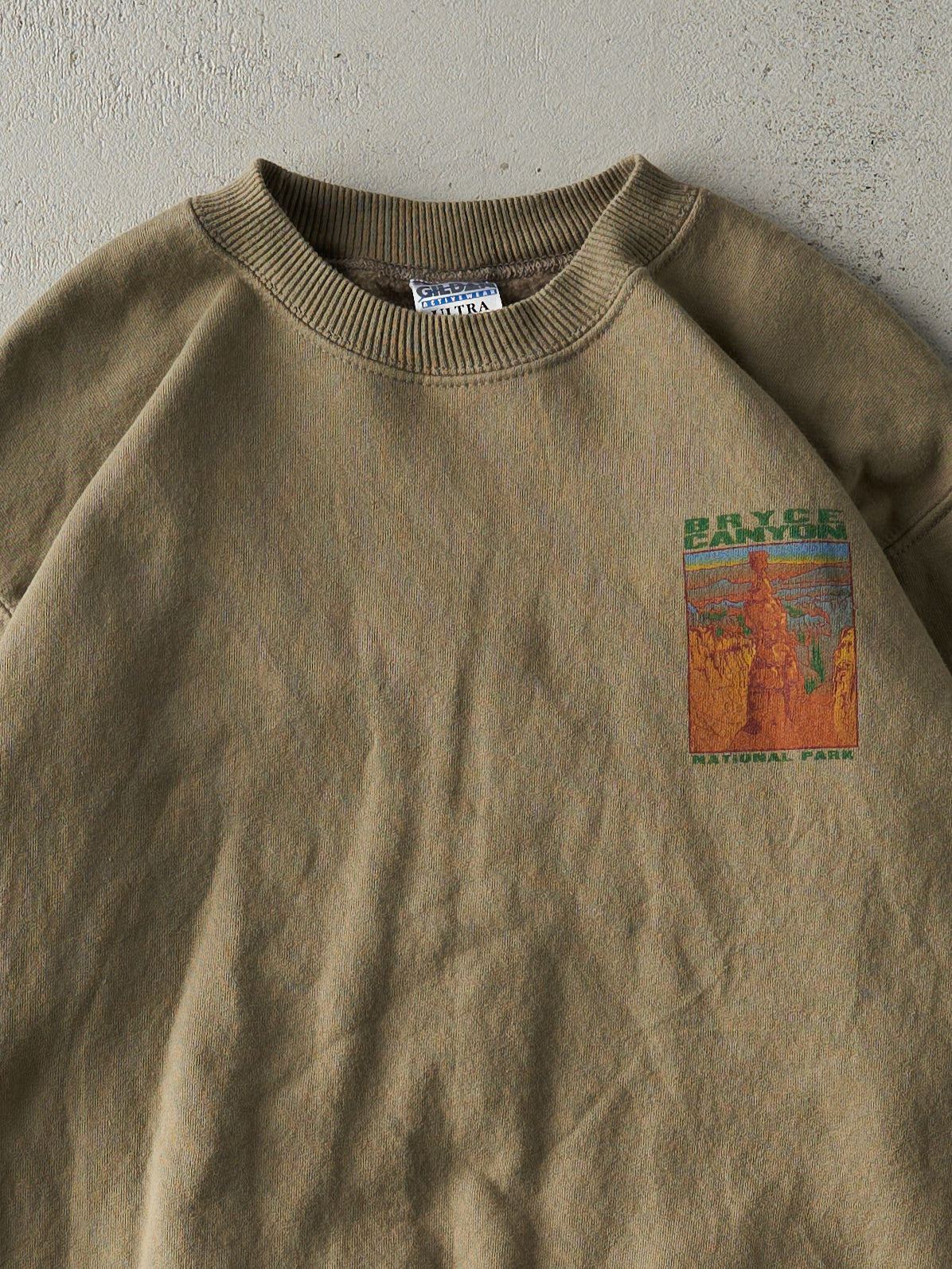 Vintage Y2K Beige Bryce Canyon National Park Crewneck (S)