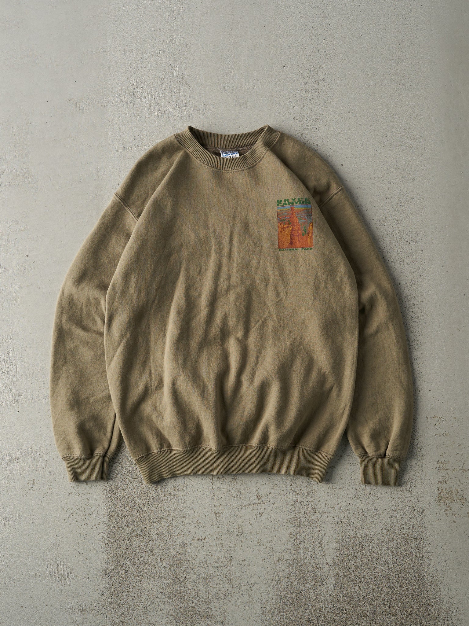 Vintage Y2K Beige Bryce Canyon National Park Crewneck (S)