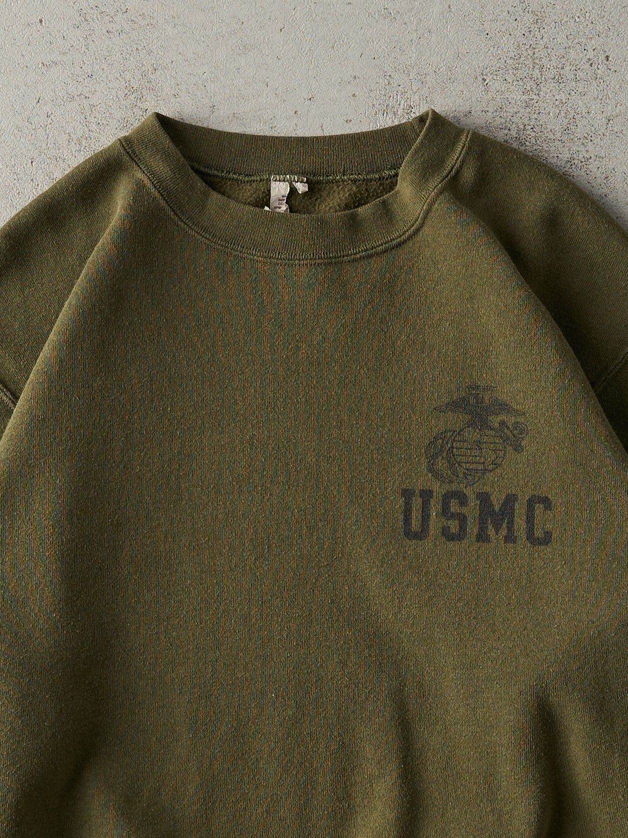 Vintage 90s Army Green USMC Crewneck (M)